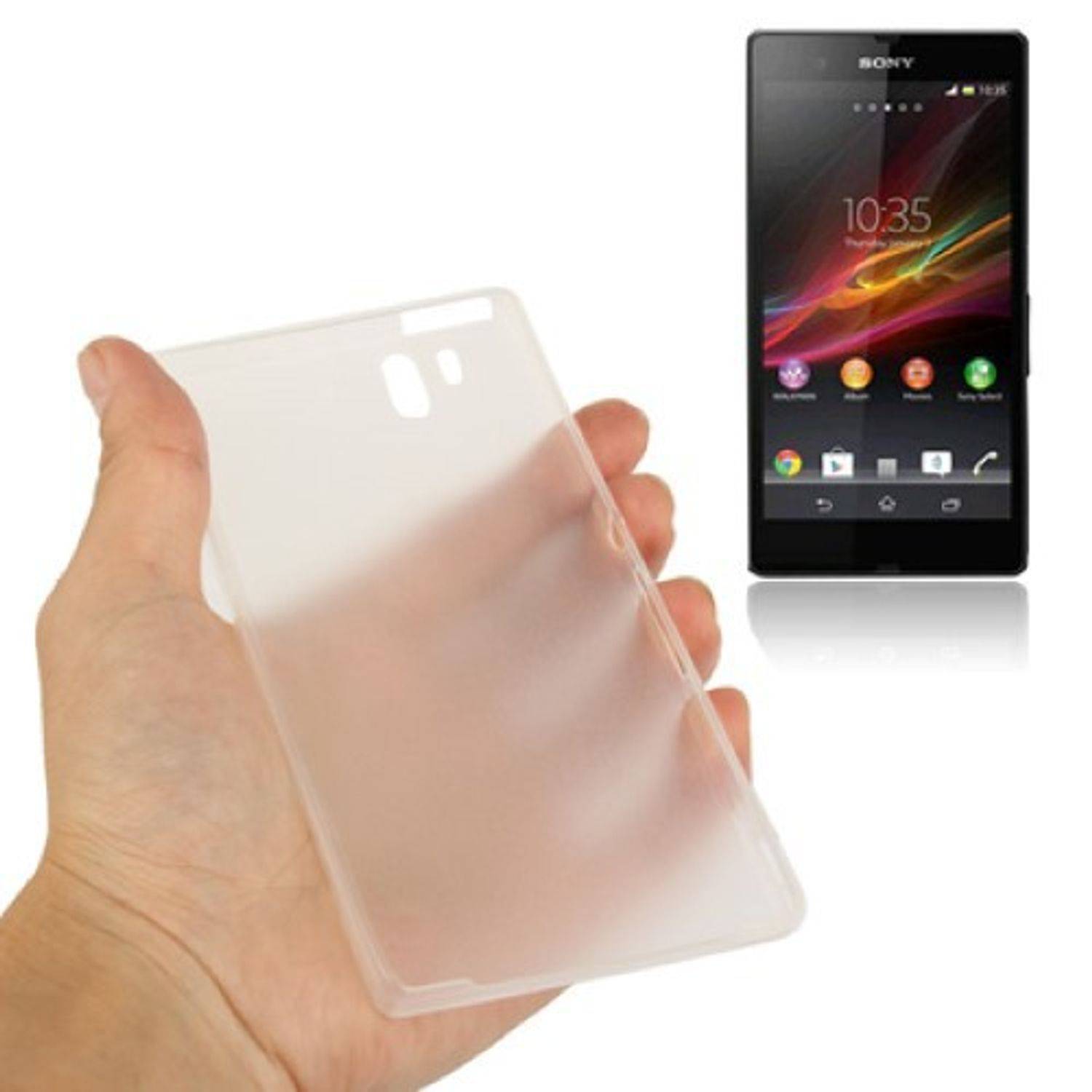 Sony Xperia Z Handyhülle Backcover Transparent