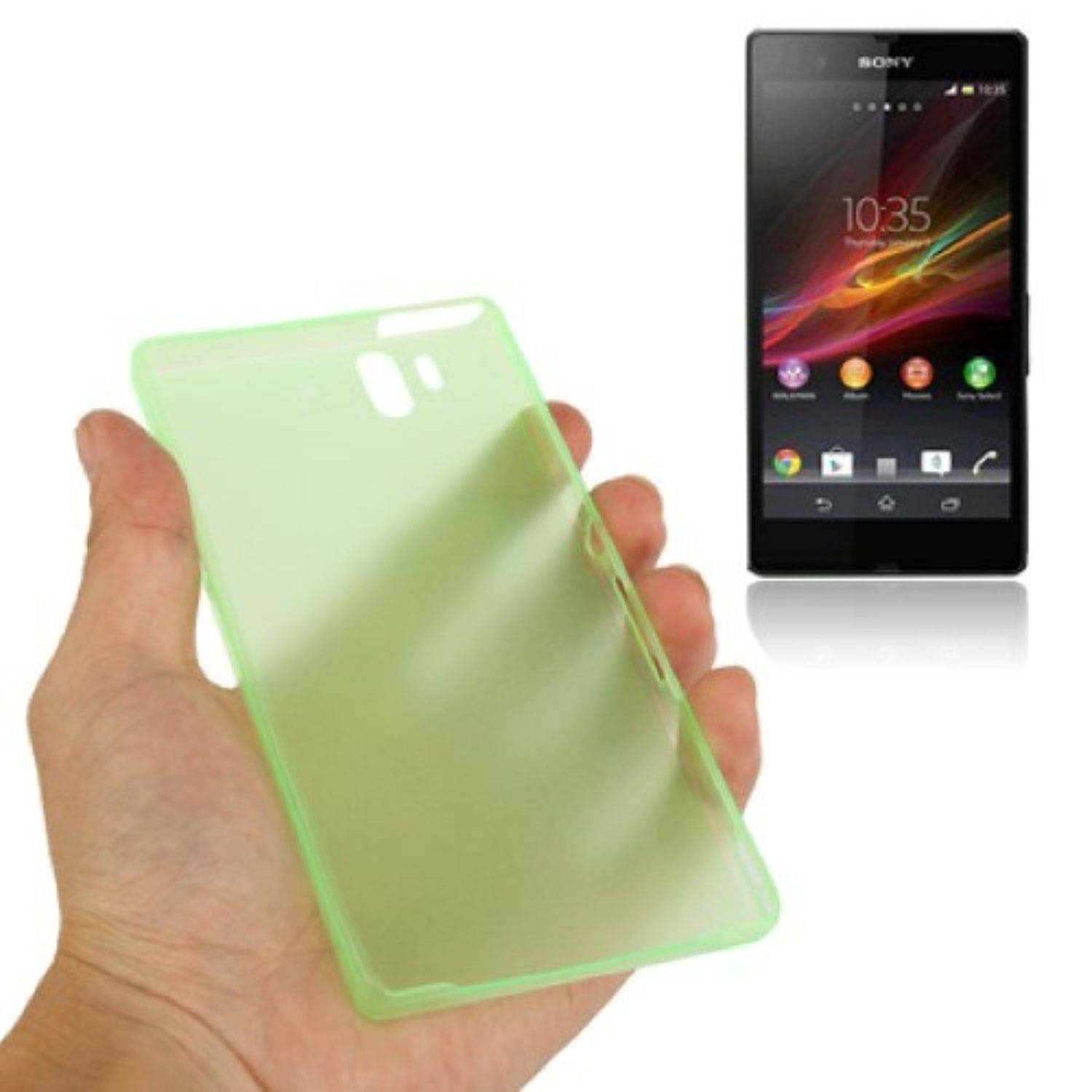 Sony Xperia Z Handyhülle Backcover Grün