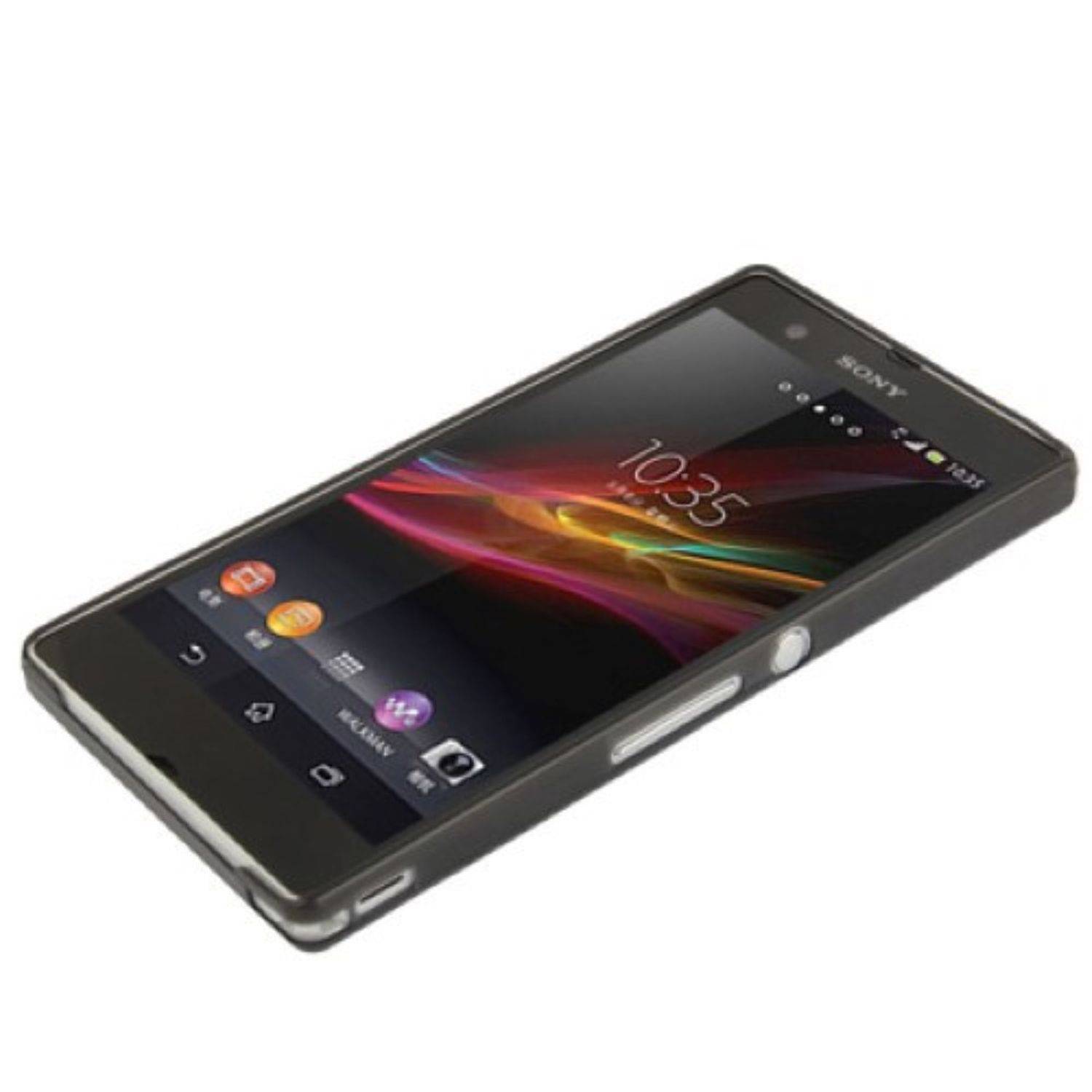 Sony Xperia Z Handyhülle Backcover Schwarz