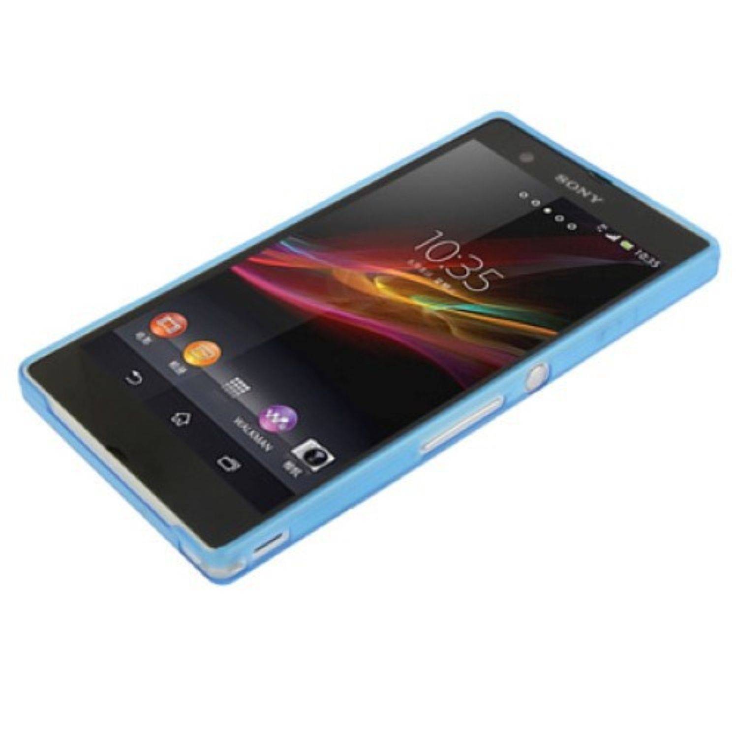Sony Xperia Z Handyhülle Backcover Blau