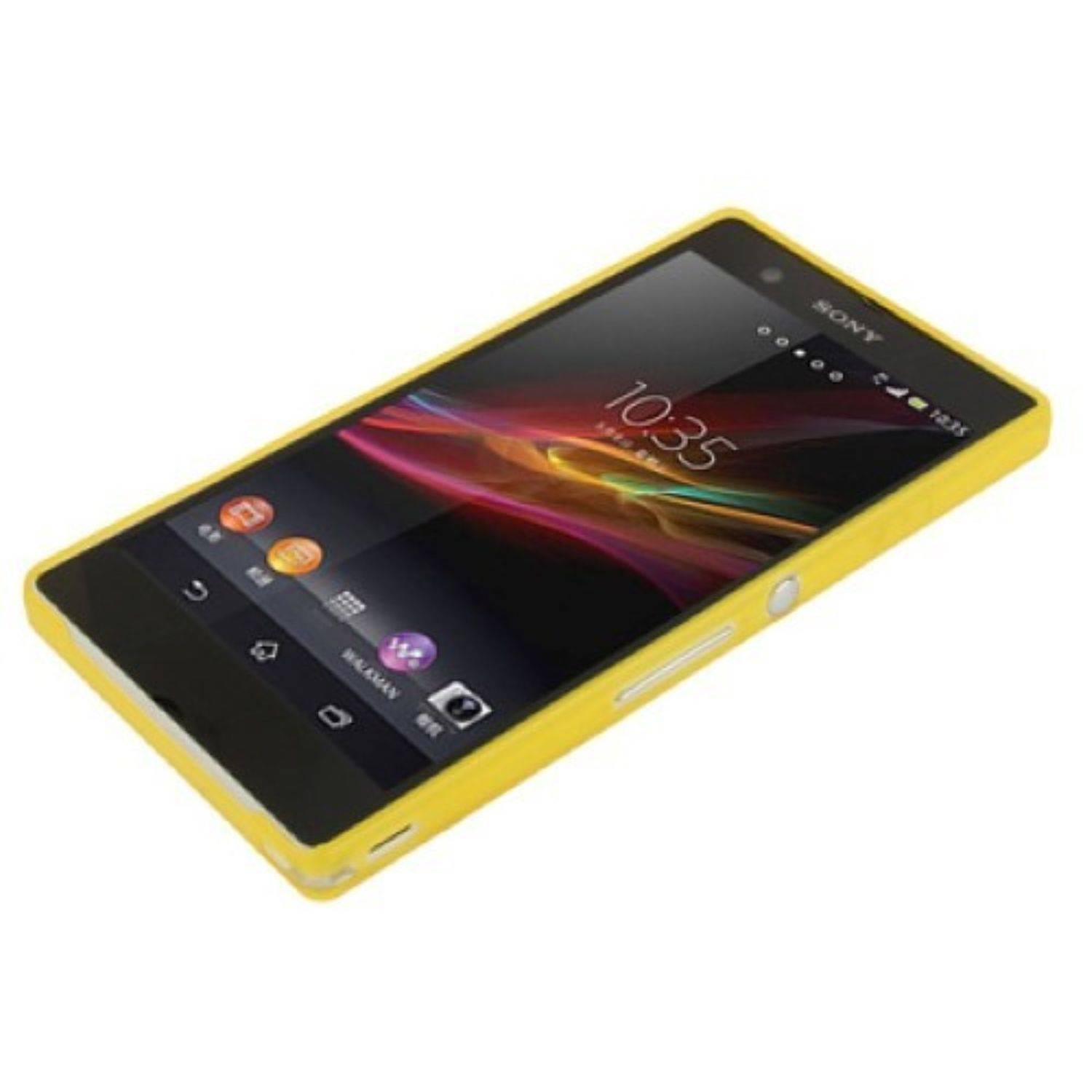 Sony Xperia Z Handyhülle Backcover Gelb