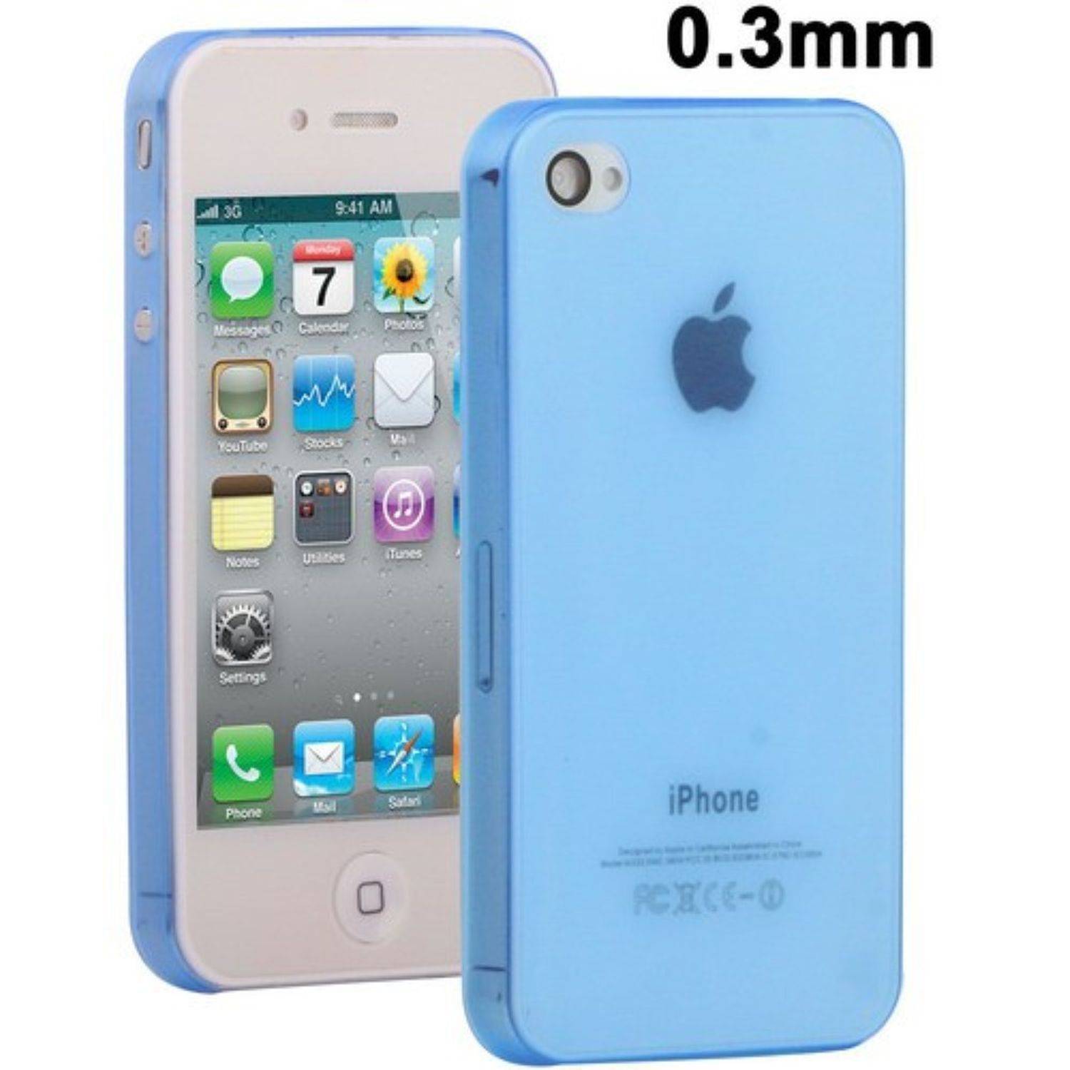 Apple iPhone 4 / 4s Handyhülle Backcover Blau