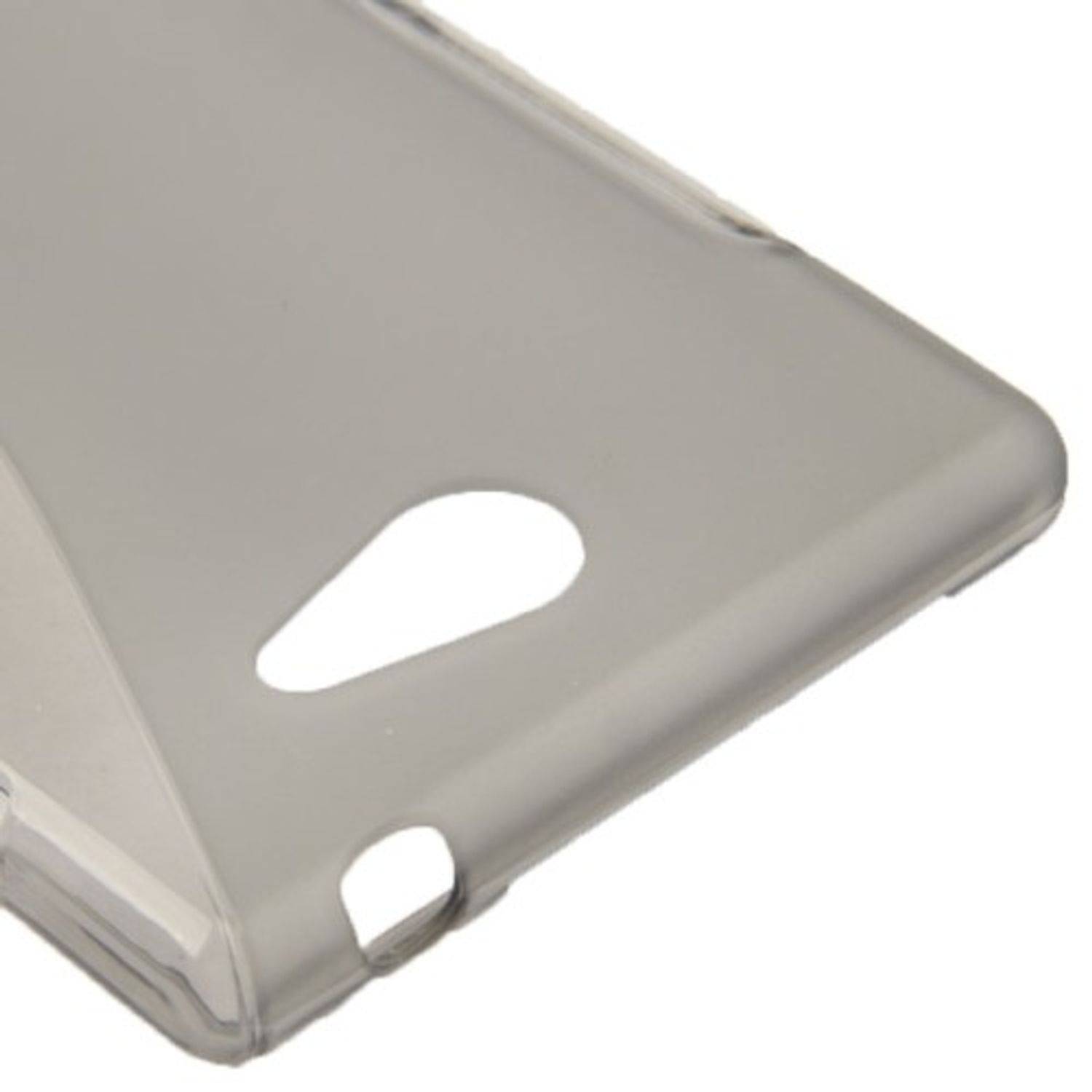 Sony Xperia M2 Handyhülle Backcover Schwarz