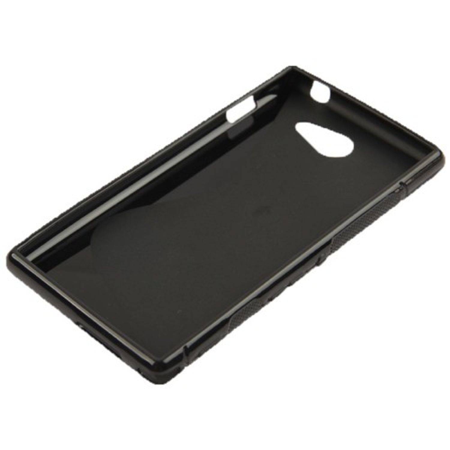 Sony Xperia M2 Handyhülle Backcover Schwarz