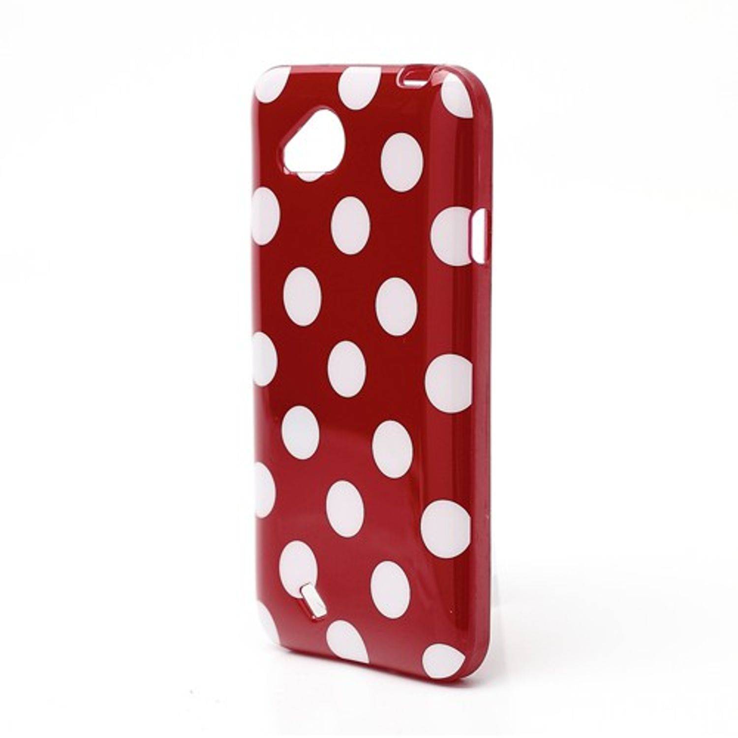 HTC Desire VC Handyhülle Backcover Rot