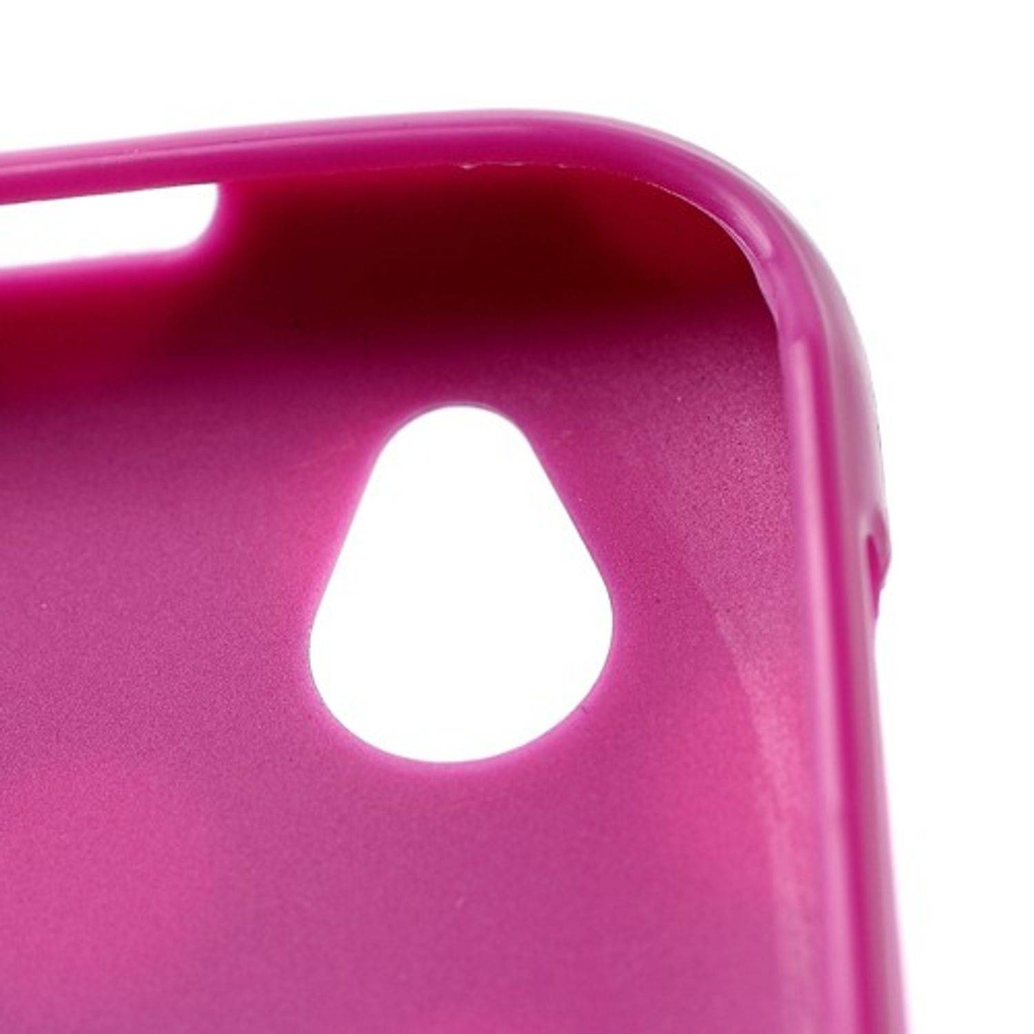 HTC Desire V Handyhülle Backcover Rosa
