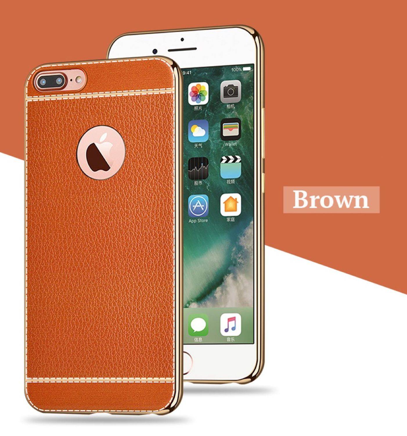 Apple IPhone 6 Plus / 6s Plus Handyhülle Backcover Braun