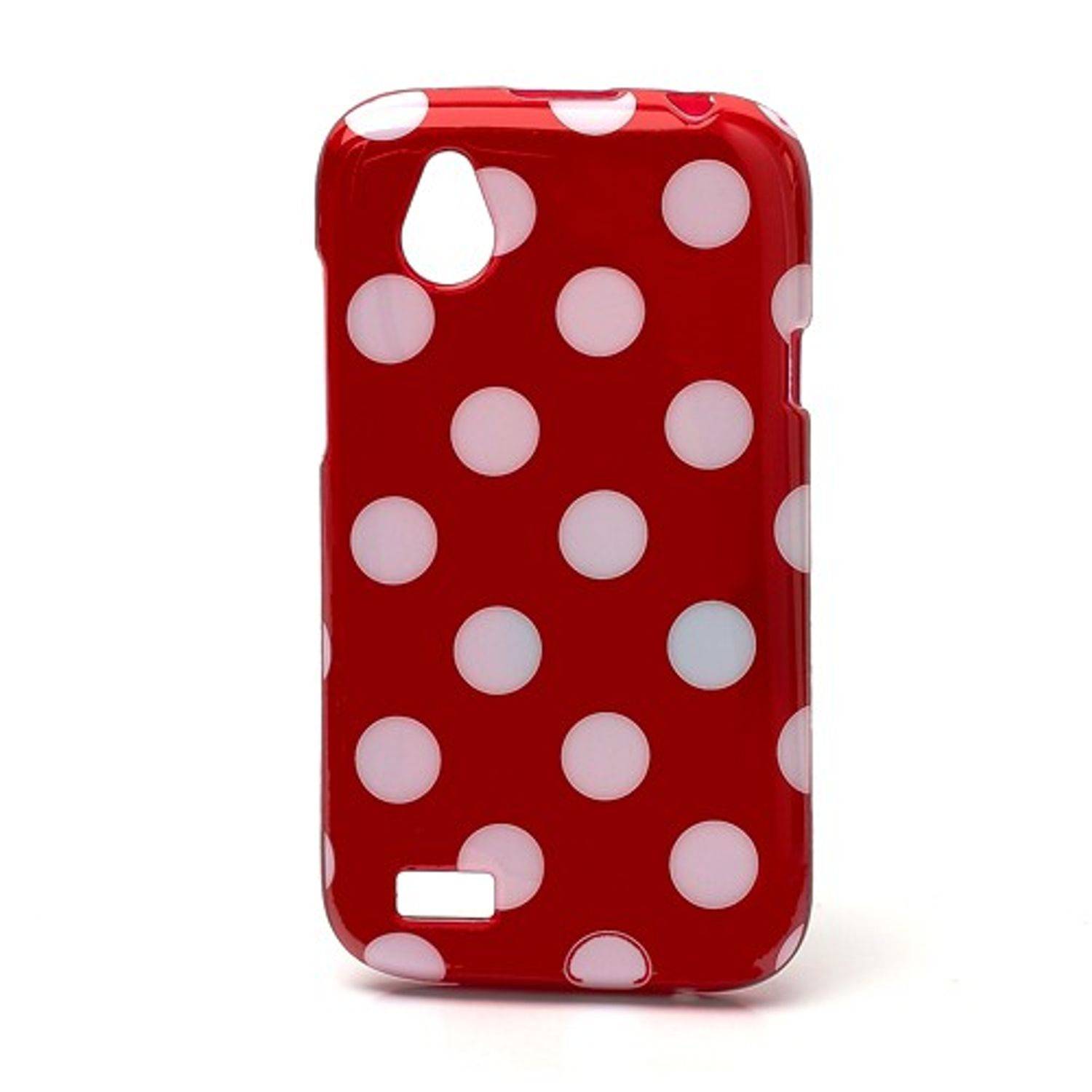 HTC Desire V Handyhülle Backcover Rot