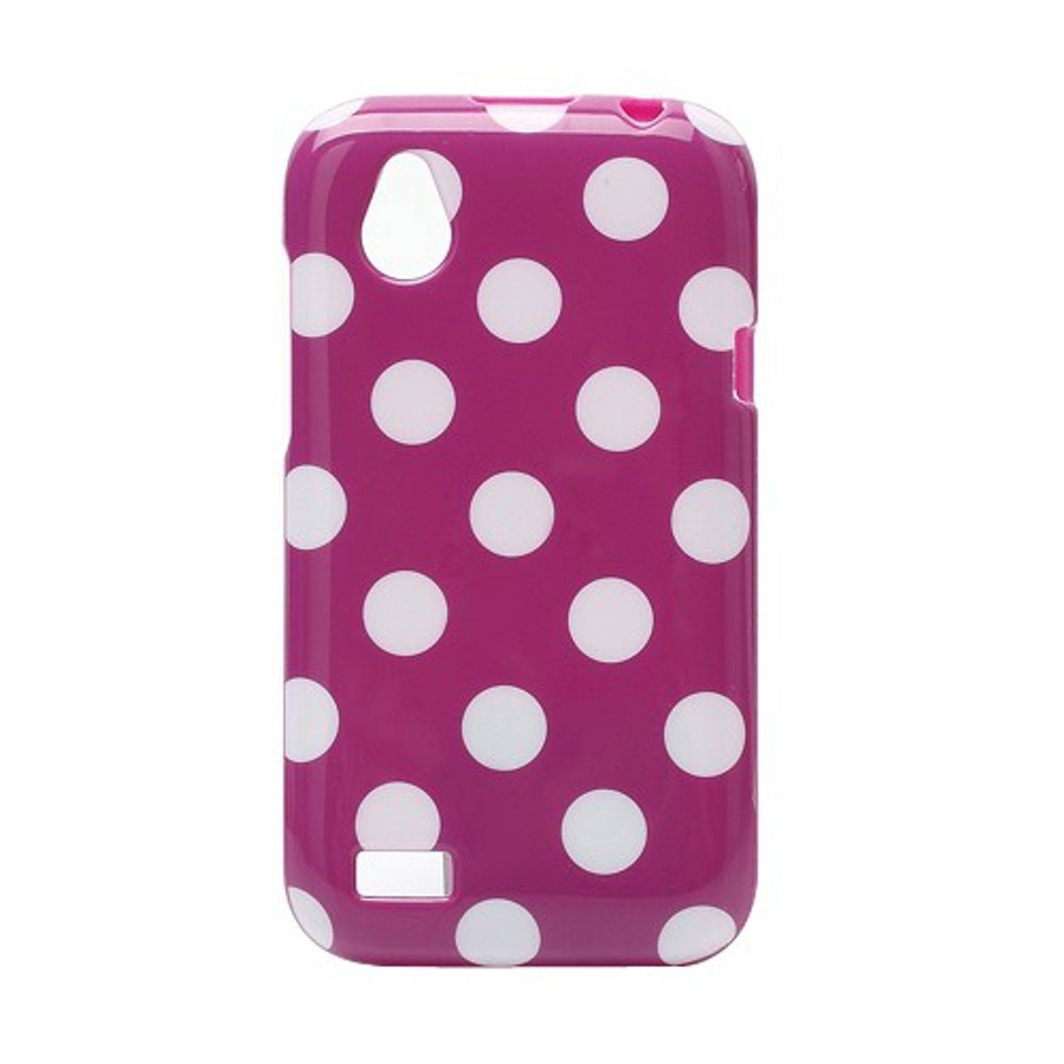 HTC Desire V Handyhülle Backcover Violett