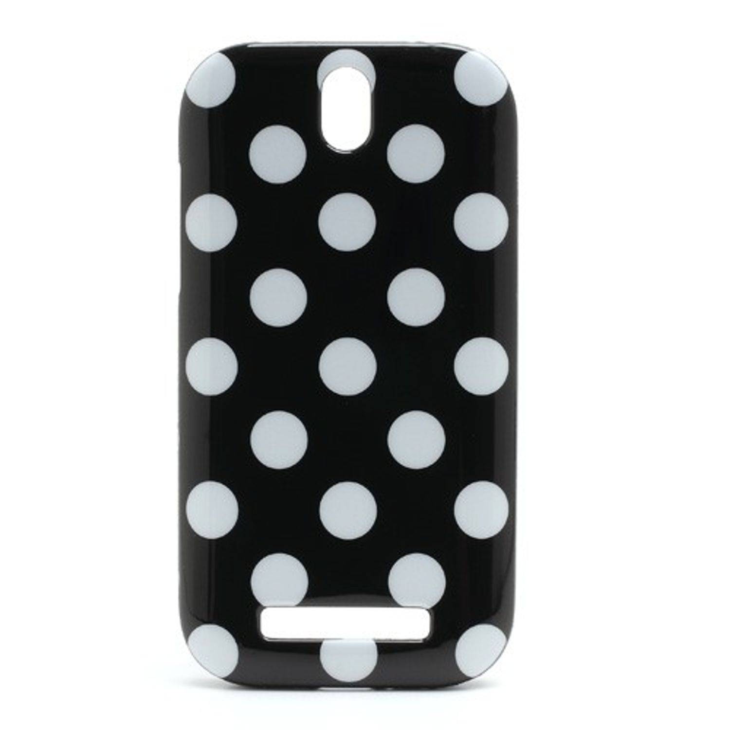 HTC One ST T528t Handyhülle Backcover Schwarz