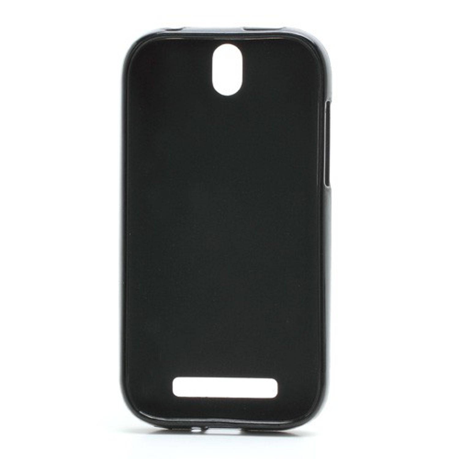 HTC One ST T528t Handyhülle Backcover Schwarz