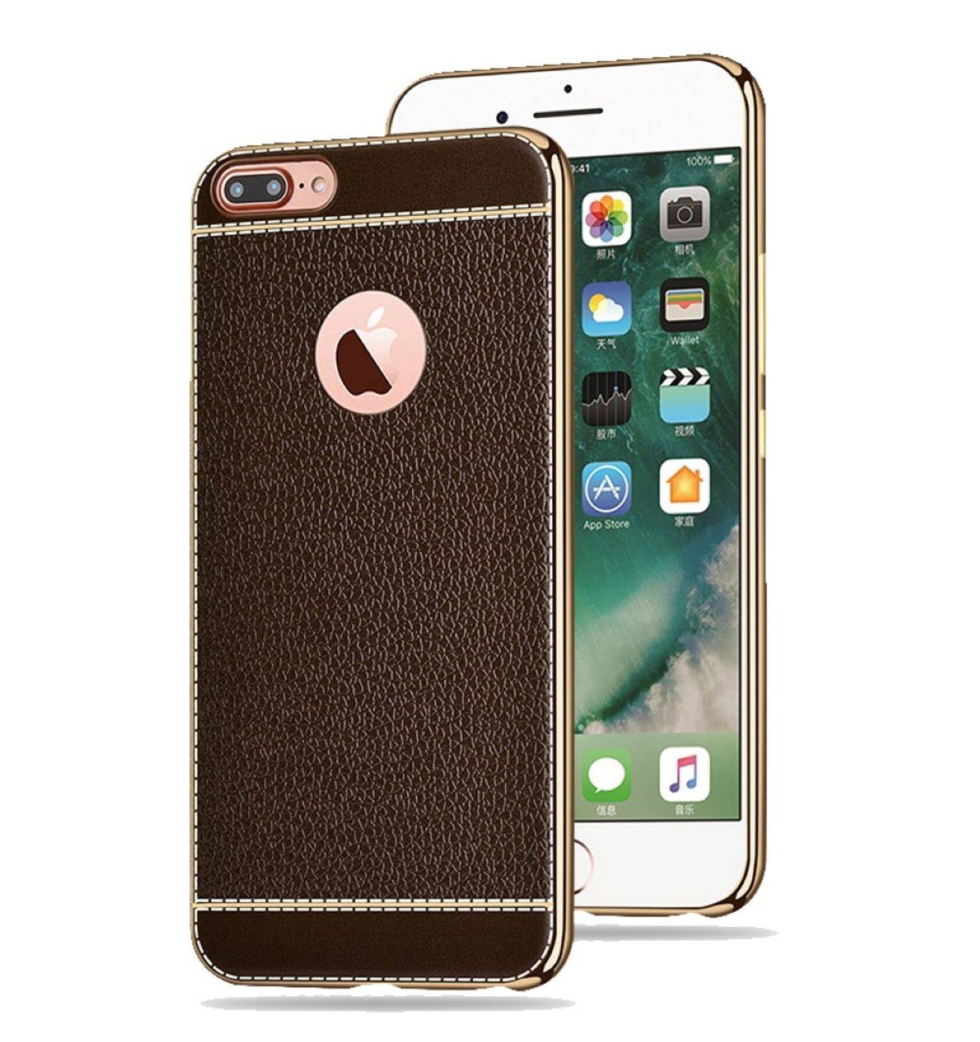 Apple iPhone 7 Plus / 8 Plus Handyhülle Backcover Braun