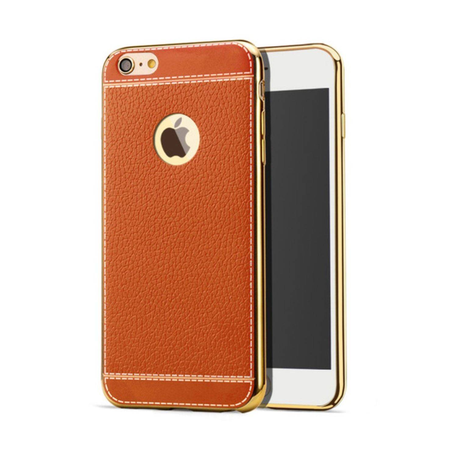 Apple iPhone X / iPhone XS Handyhülle Backcover Braun