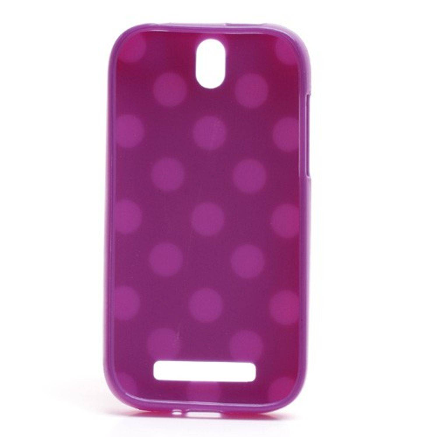 HTC One ST T528t Handyhülle Backcover Violett