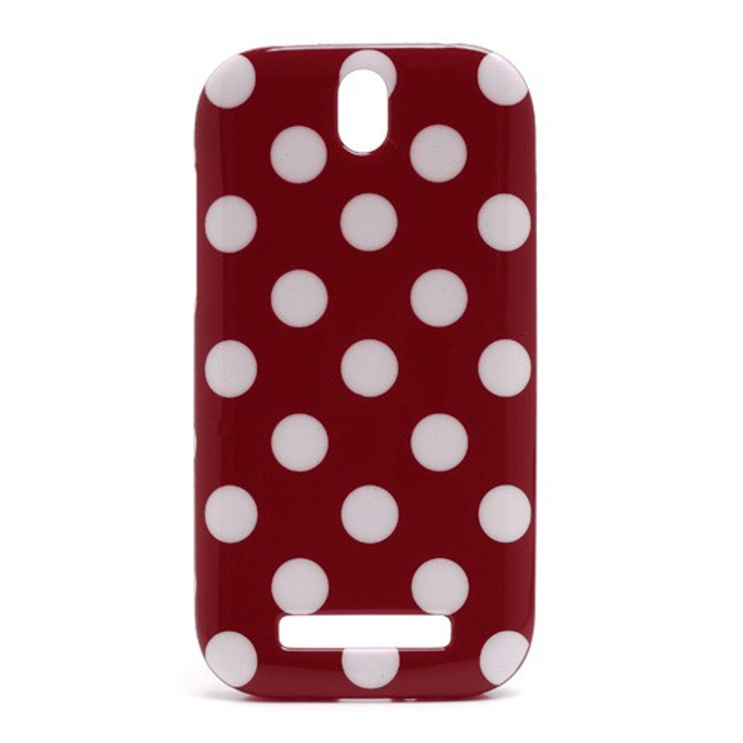 HTC One ST T528t Handyhülle Backcover Rot