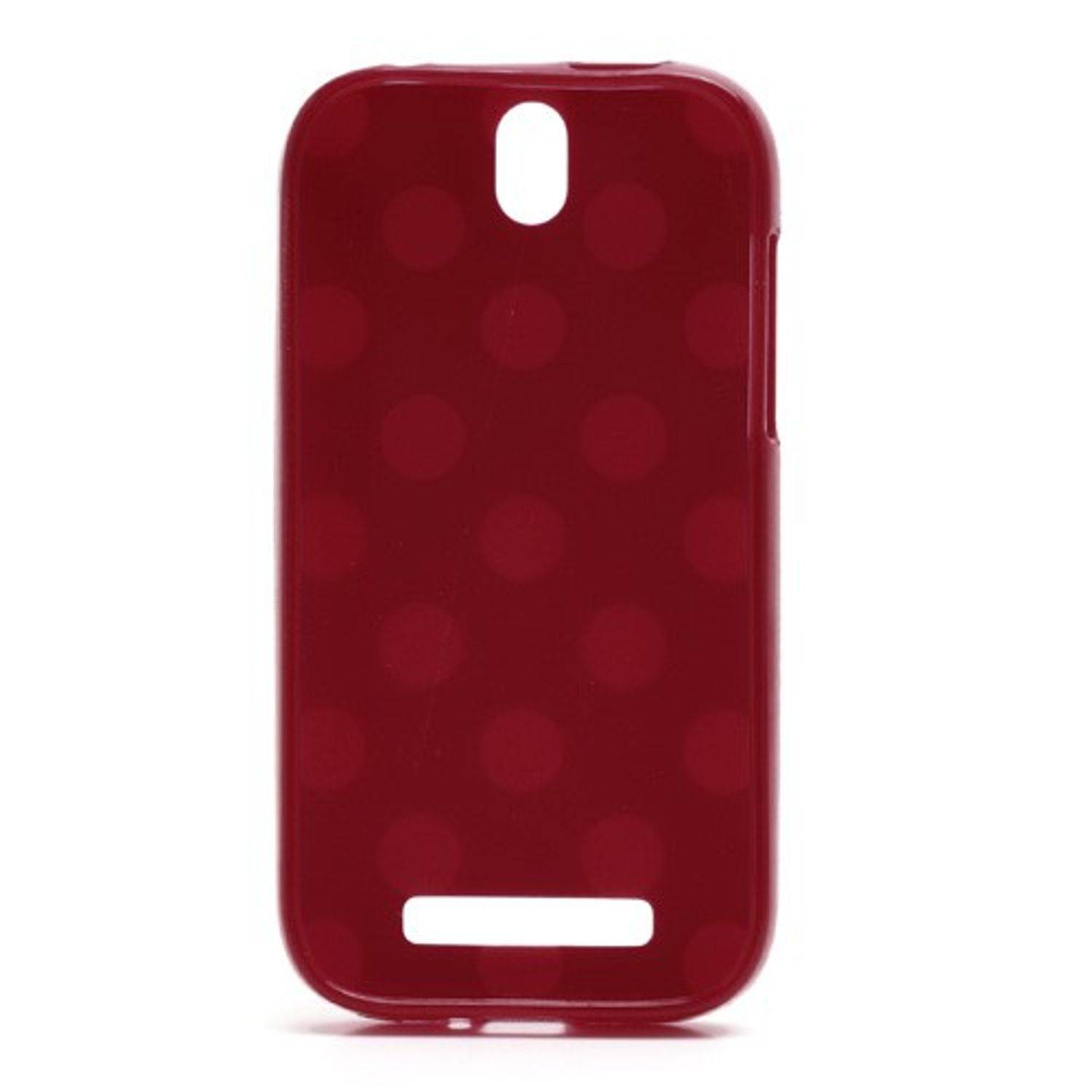 HTC One ST T528t Handyhülle Backcover Rot