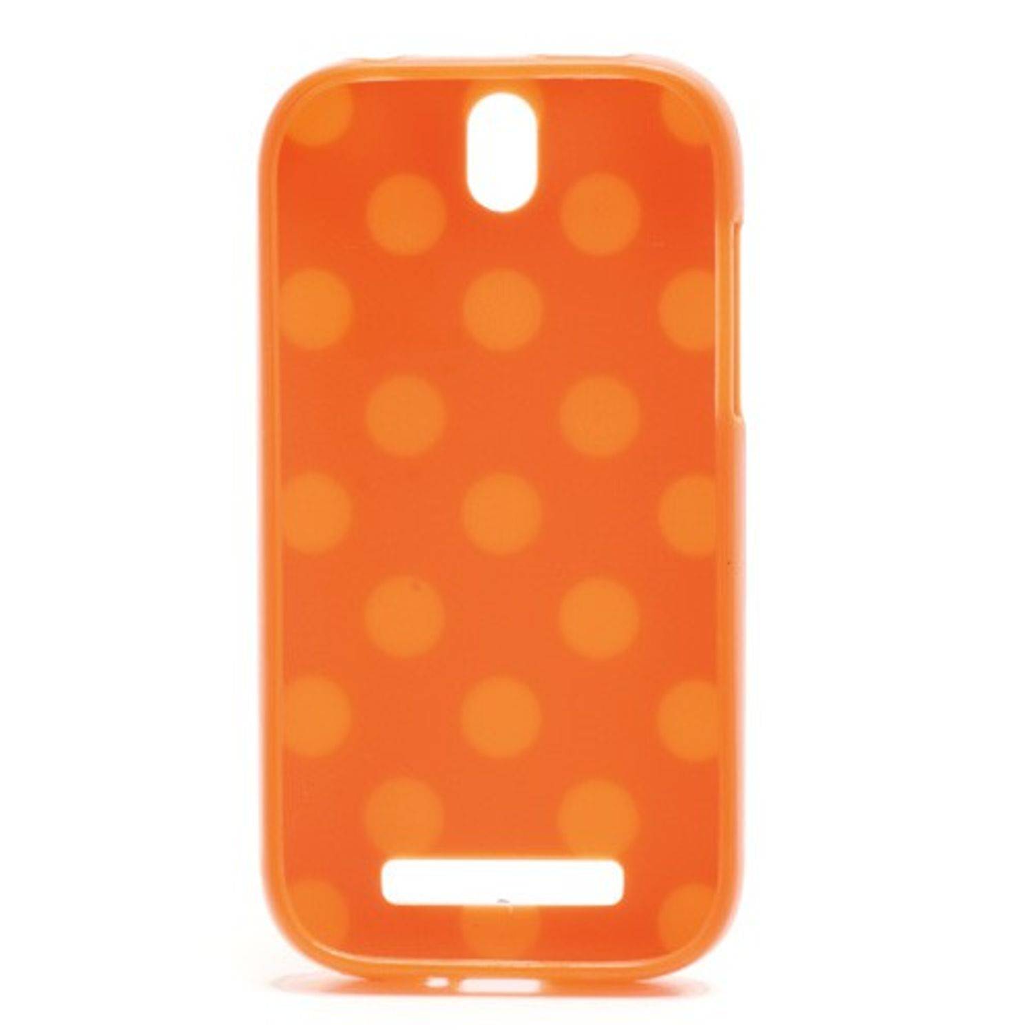 HTC One ST T528t Handyhülle Backcover Orange