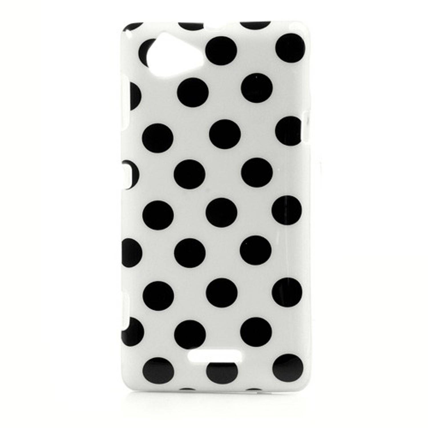 Sony Xperia L S36h Handyhülle Backcover Weiß