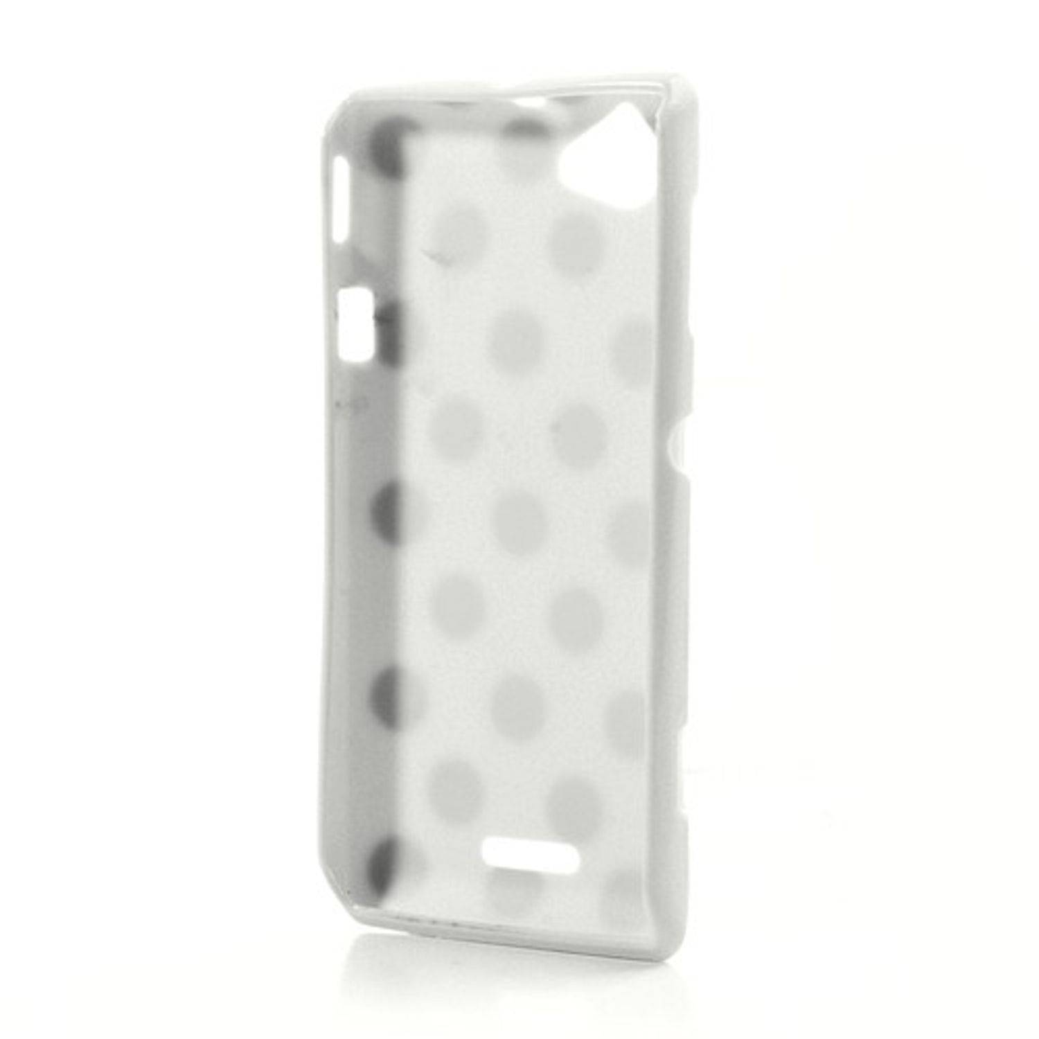Sony Xperia L S36h Handyhülle Backcover Weiß