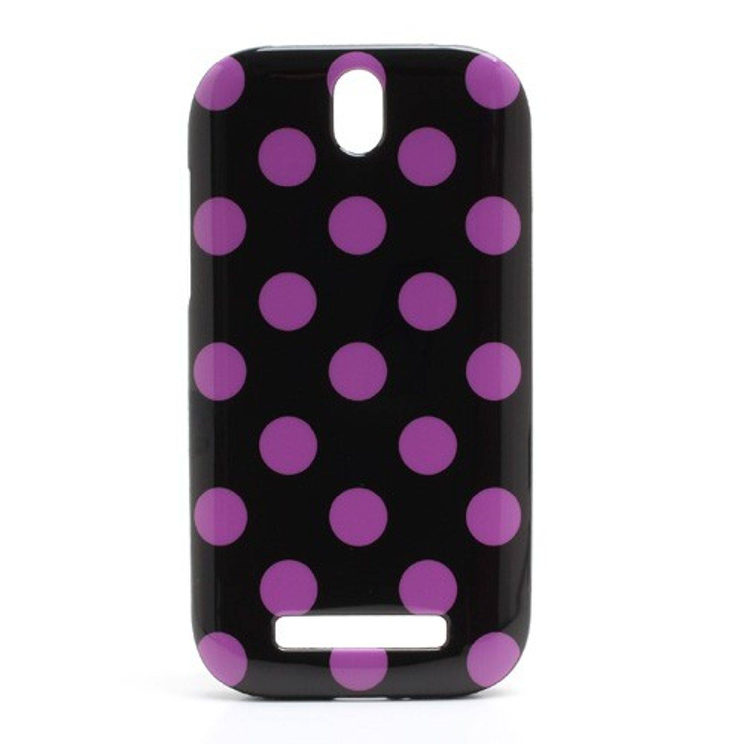 HTC One ST T528t Handyhülle Backcover Schwarz