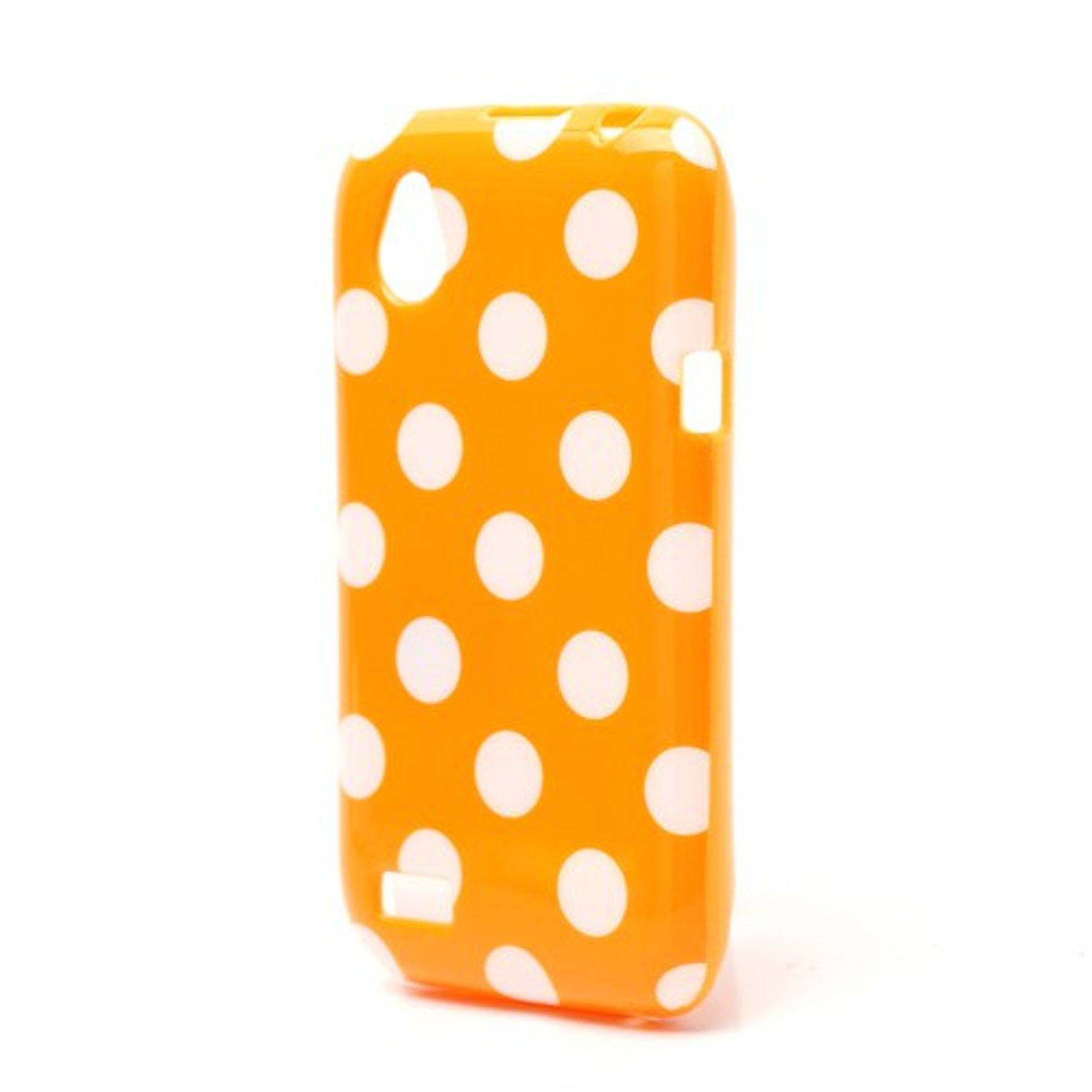 HTC Desire V Handyhülle Backcover Orange