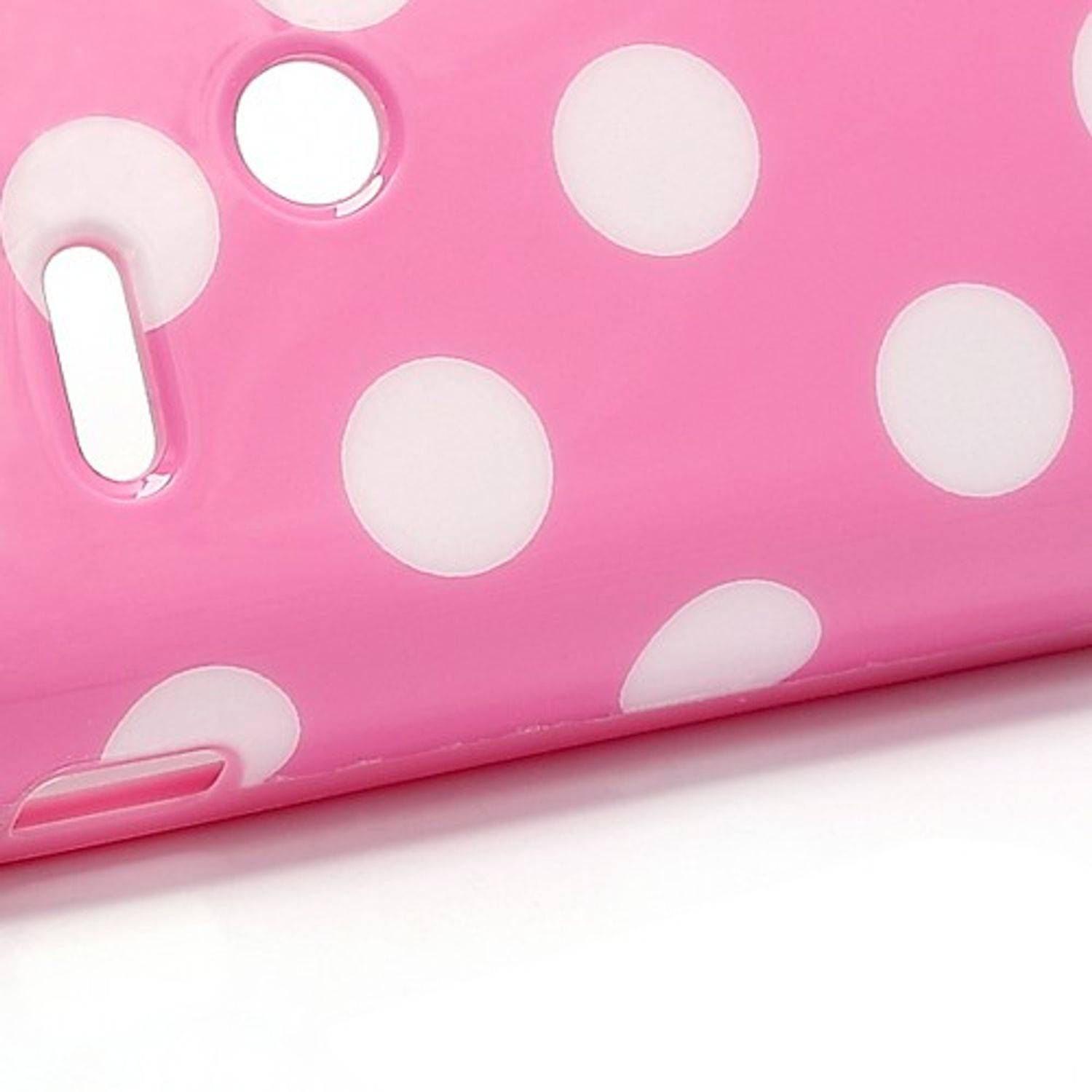 HTC Desire V Handyhülle Backcover Weiß