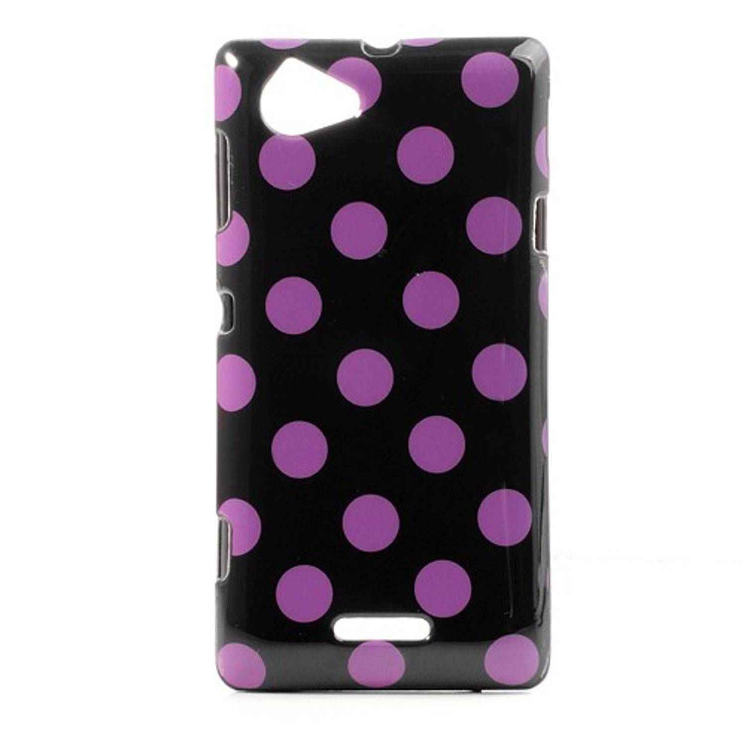 Sony Xperia L S36h Handyhülle Backcover Schwarz