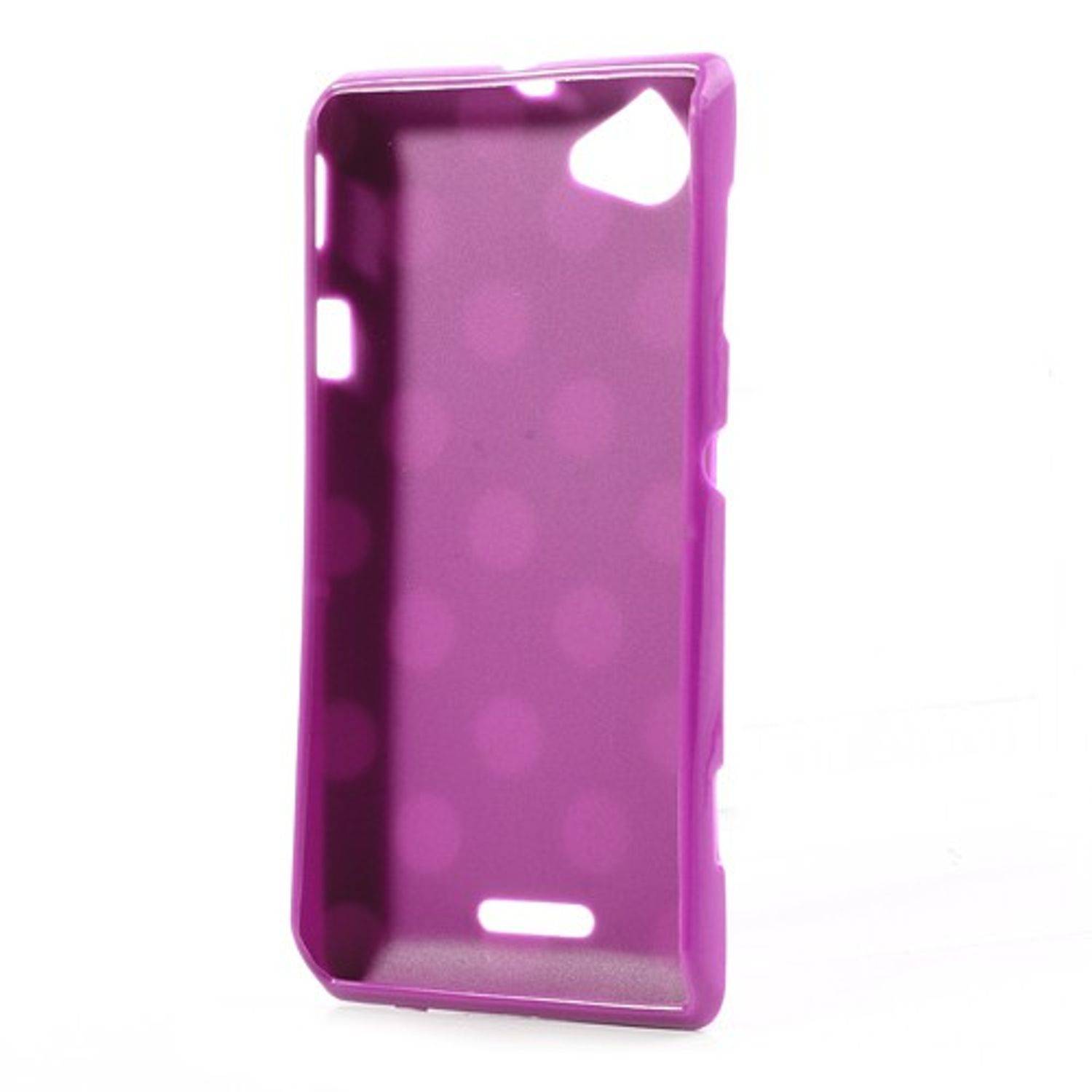 Sony Xperia L S36h Handyhülle Backcover Violett