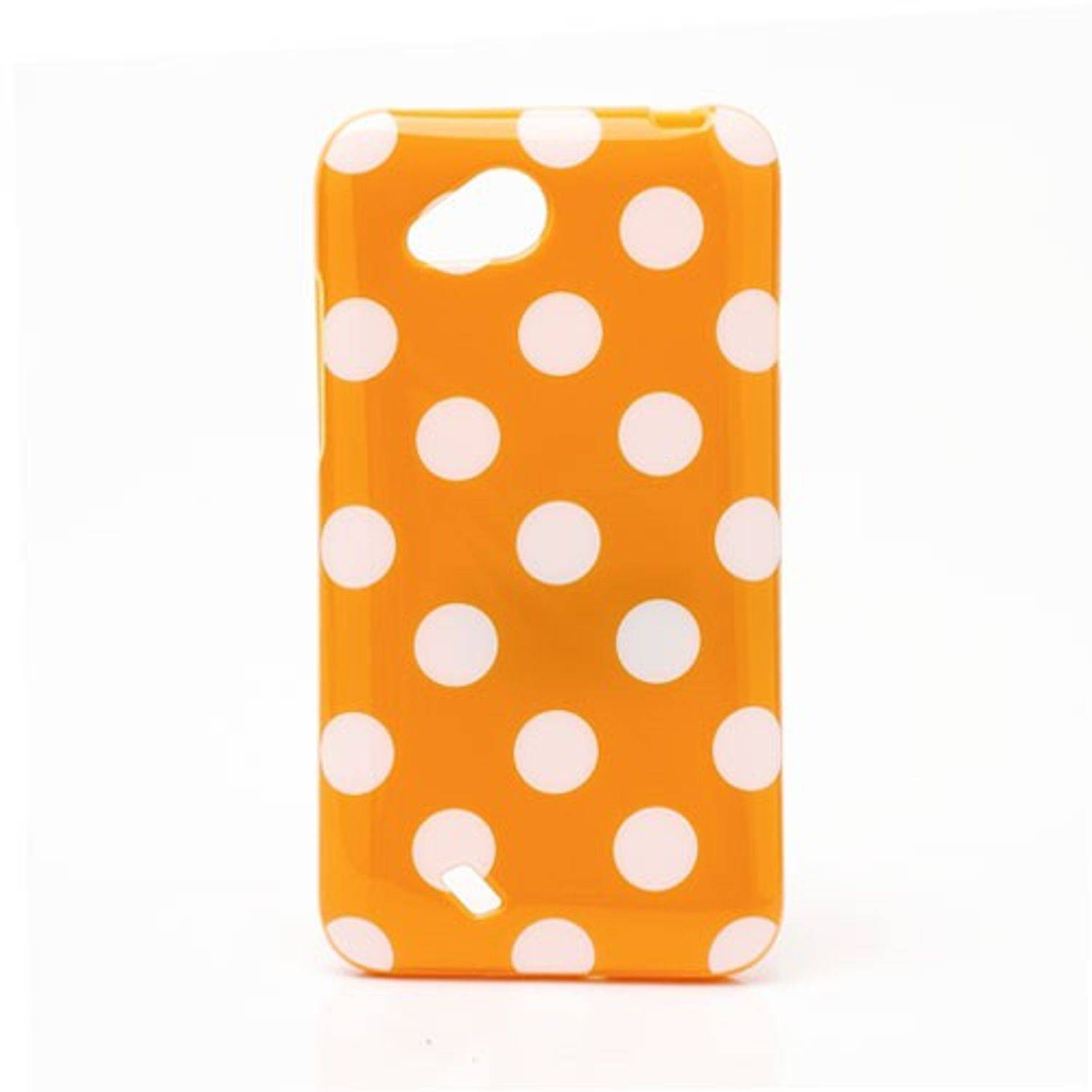 HTC Desire VC Handyhülle Backcover Orange