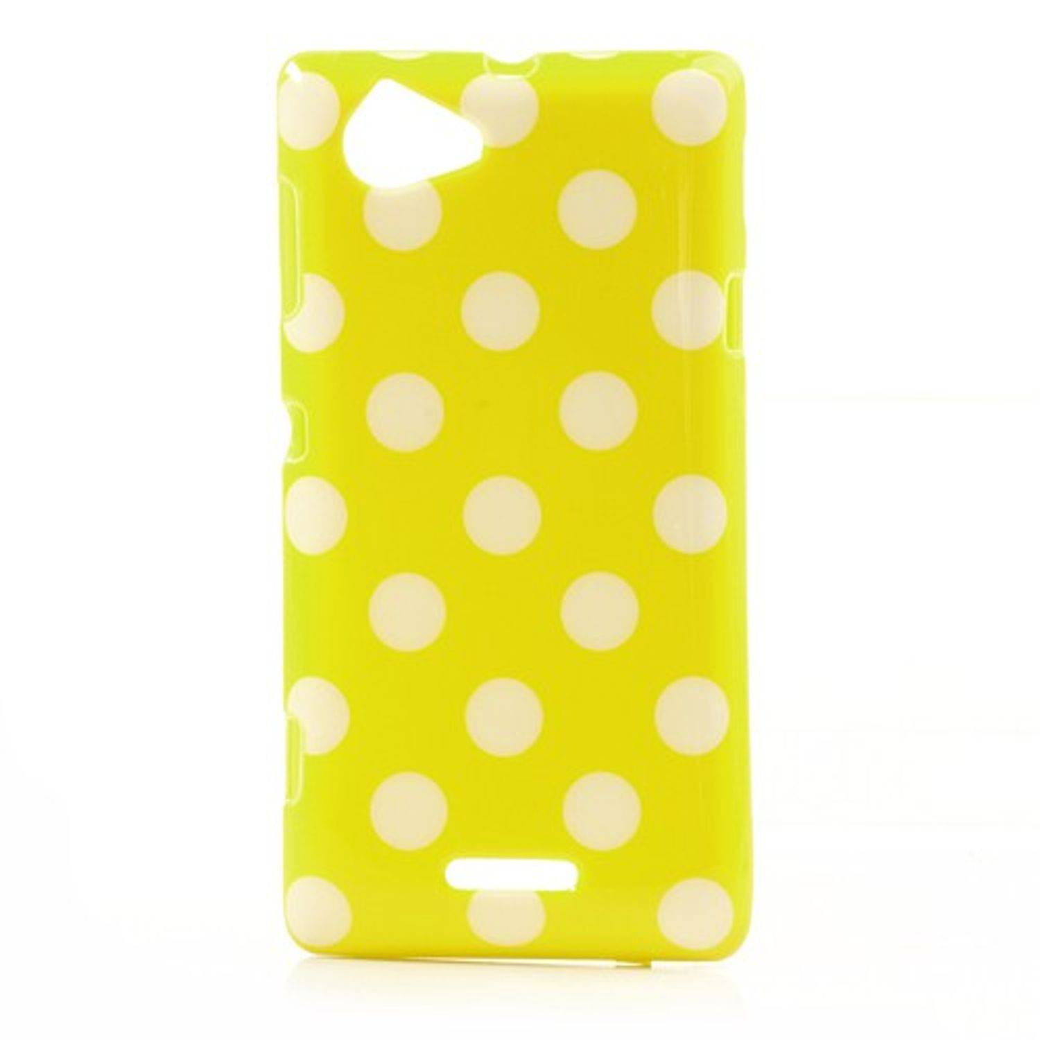 Sony Xperia L S36h Handyhülle Backcover Gelb