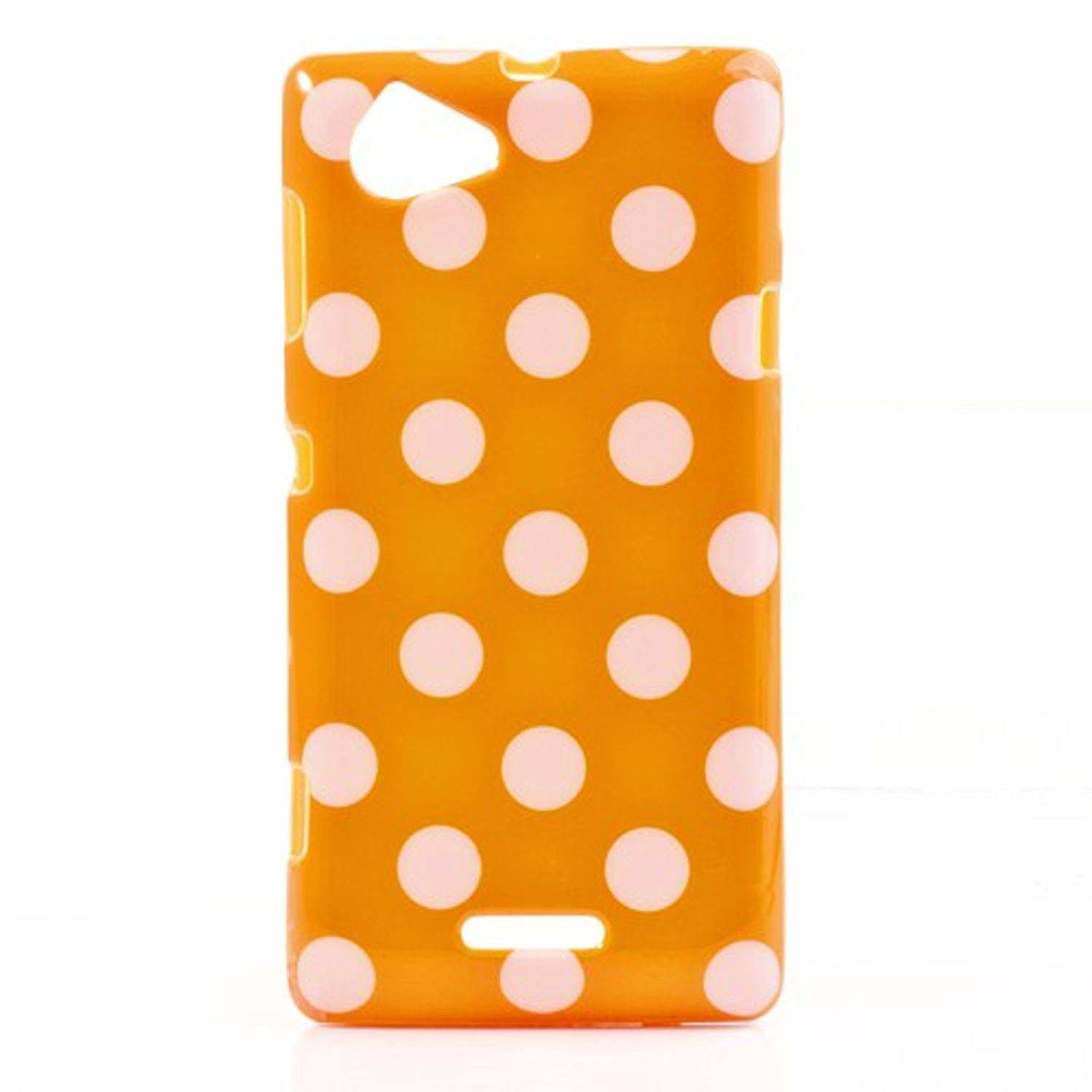 Sony Xperia L S36h Handyhülle Backcover Orange