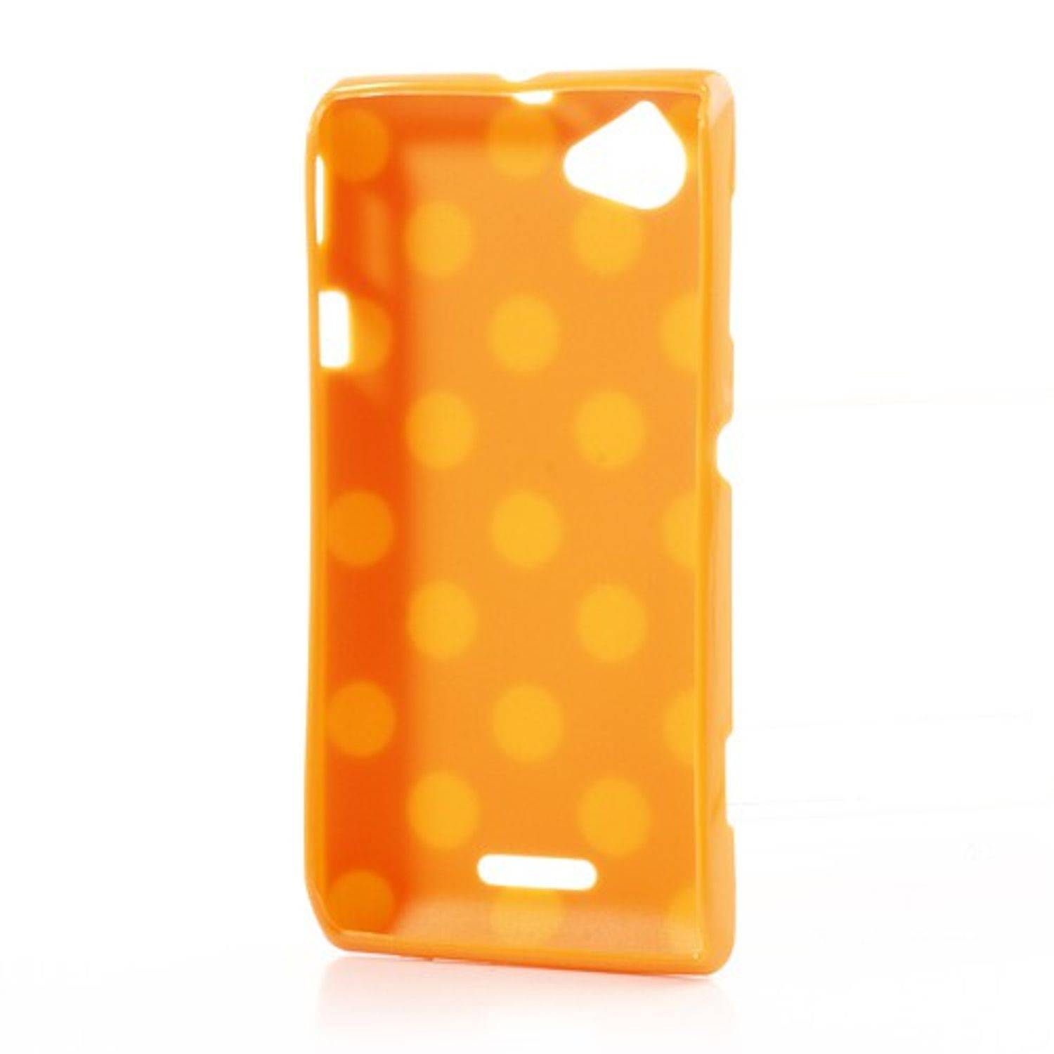Sony Xperia L S36h Handyhülle Backcover Orange