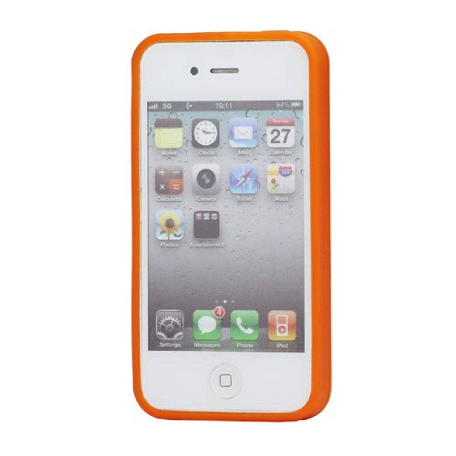 Apple iPhone 4 / 4s Handyhülle Backcover Orange