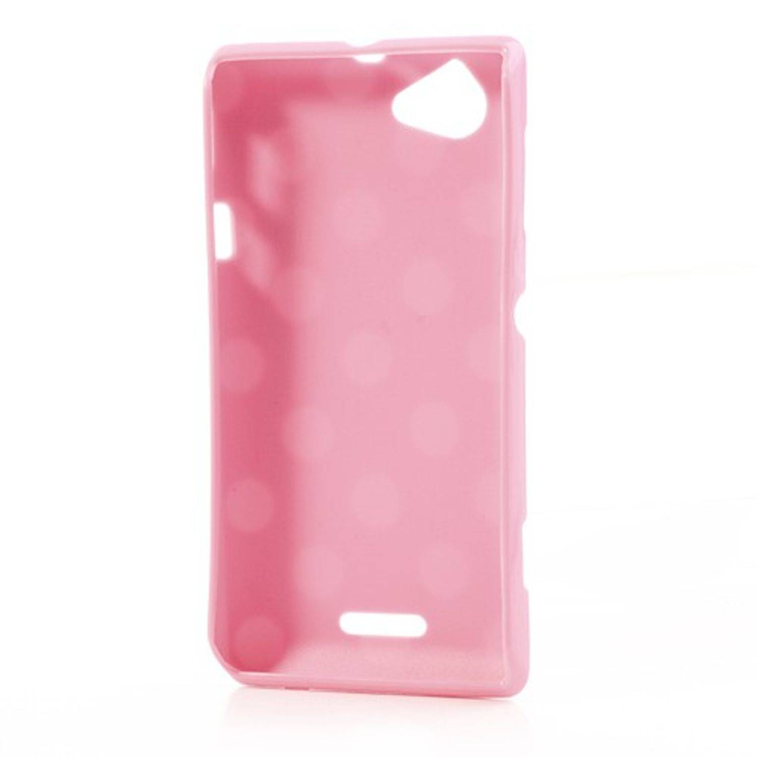 Sony Xperia L S36h Handyhülle Backcover Rosa
