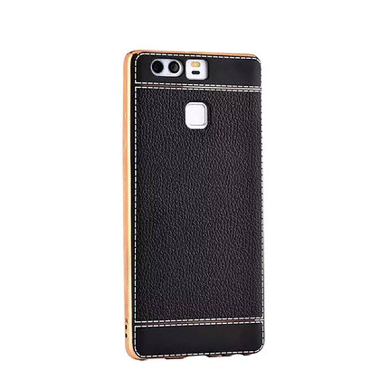 Huawei P9 Handyhülle Backcover Braun