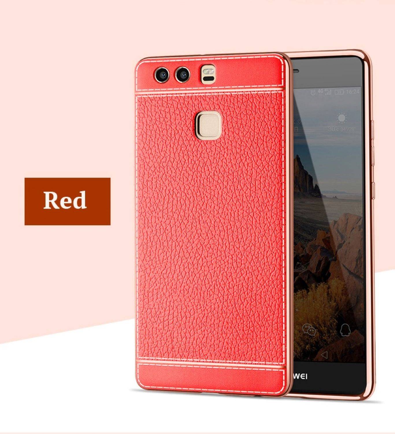 Huawei P9 Handyhülle Backcover Rot