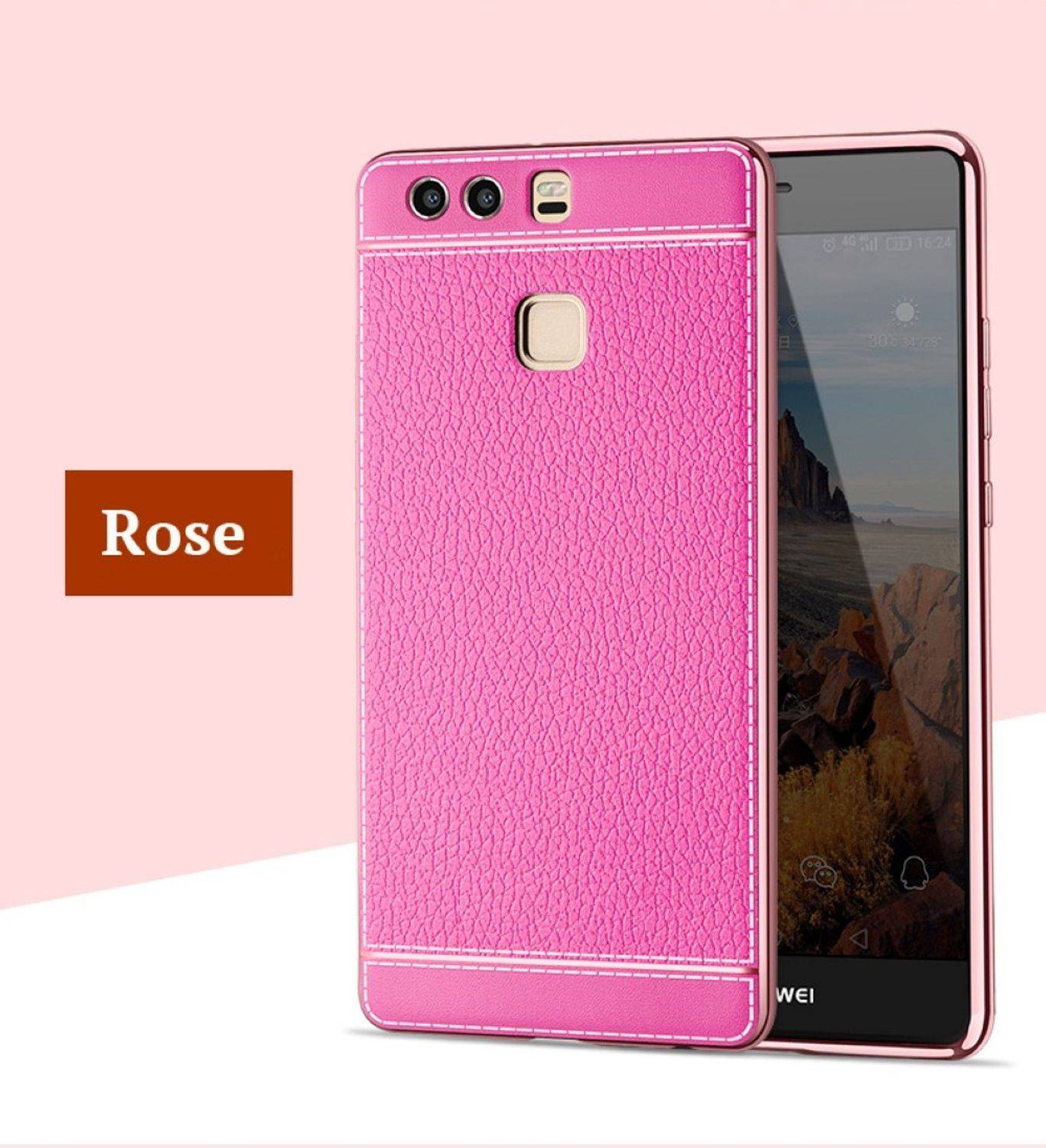 Huawei P9 Handyhülle Backcover Rosa