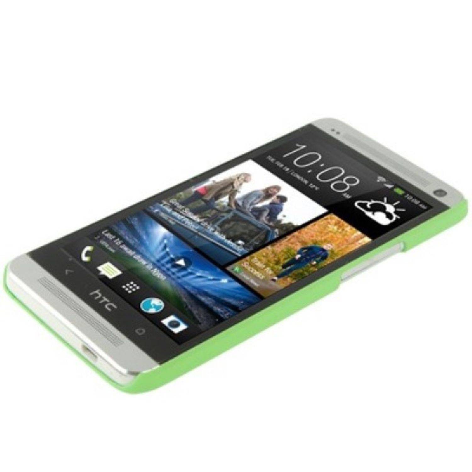 HTC One Handyhülle Backcover Weiß
