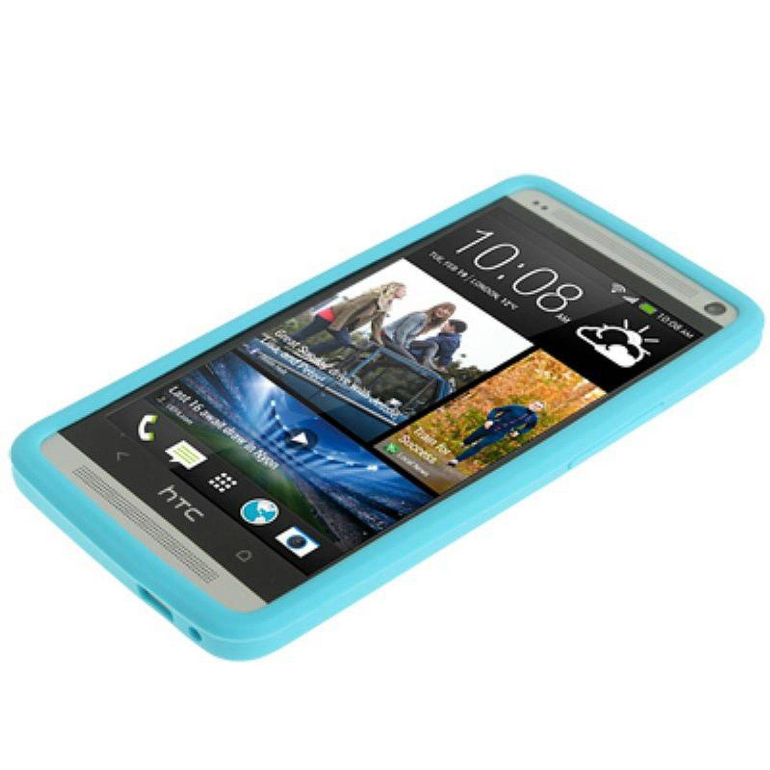 HTC One Handyhülle Backcover Grün