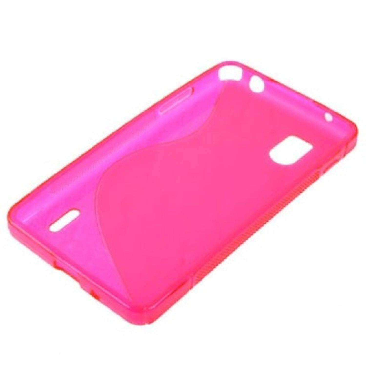 LG Nexus 4 Handyhülle Backcover Rot