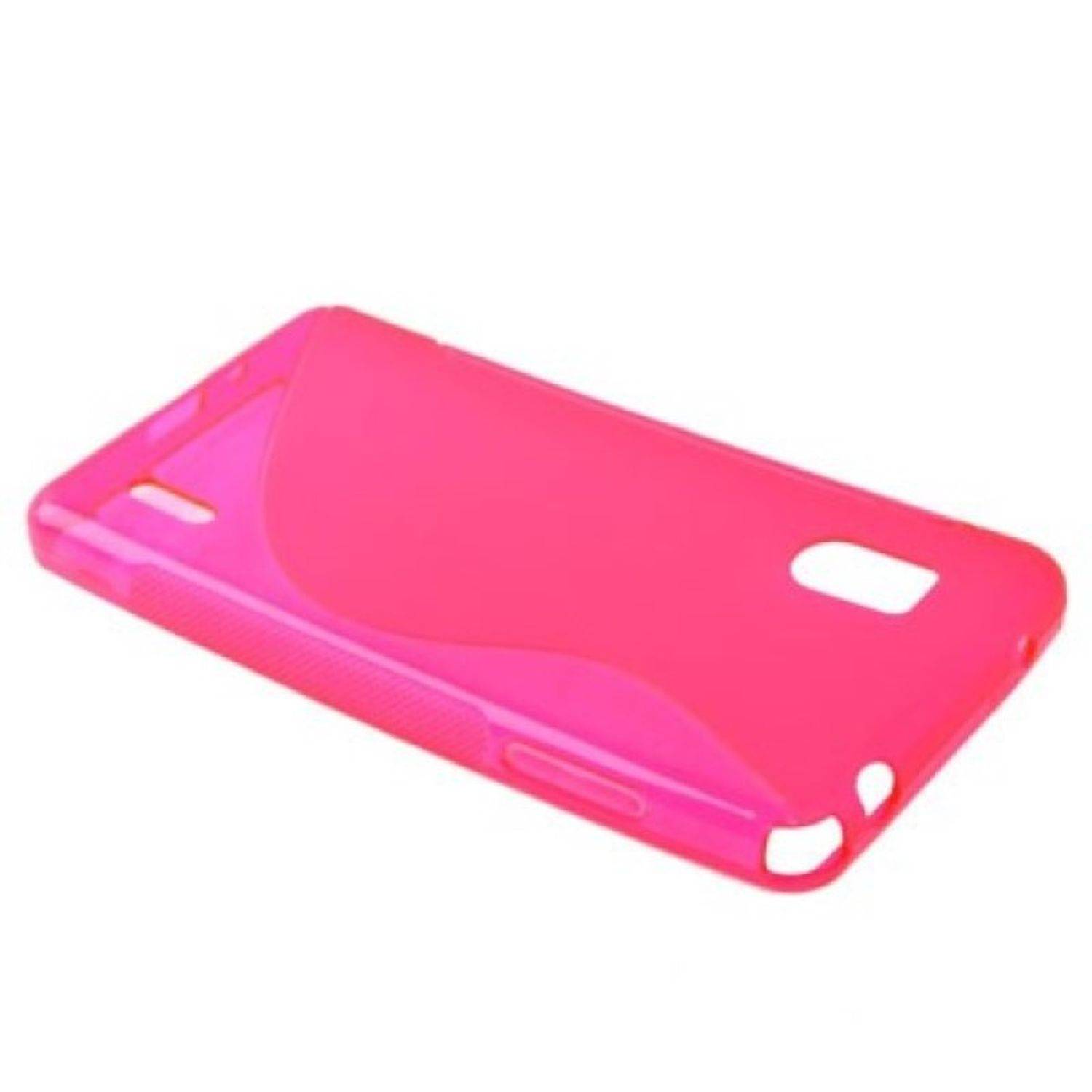 LG Nexus 4 Handyhülle Backcover Rot