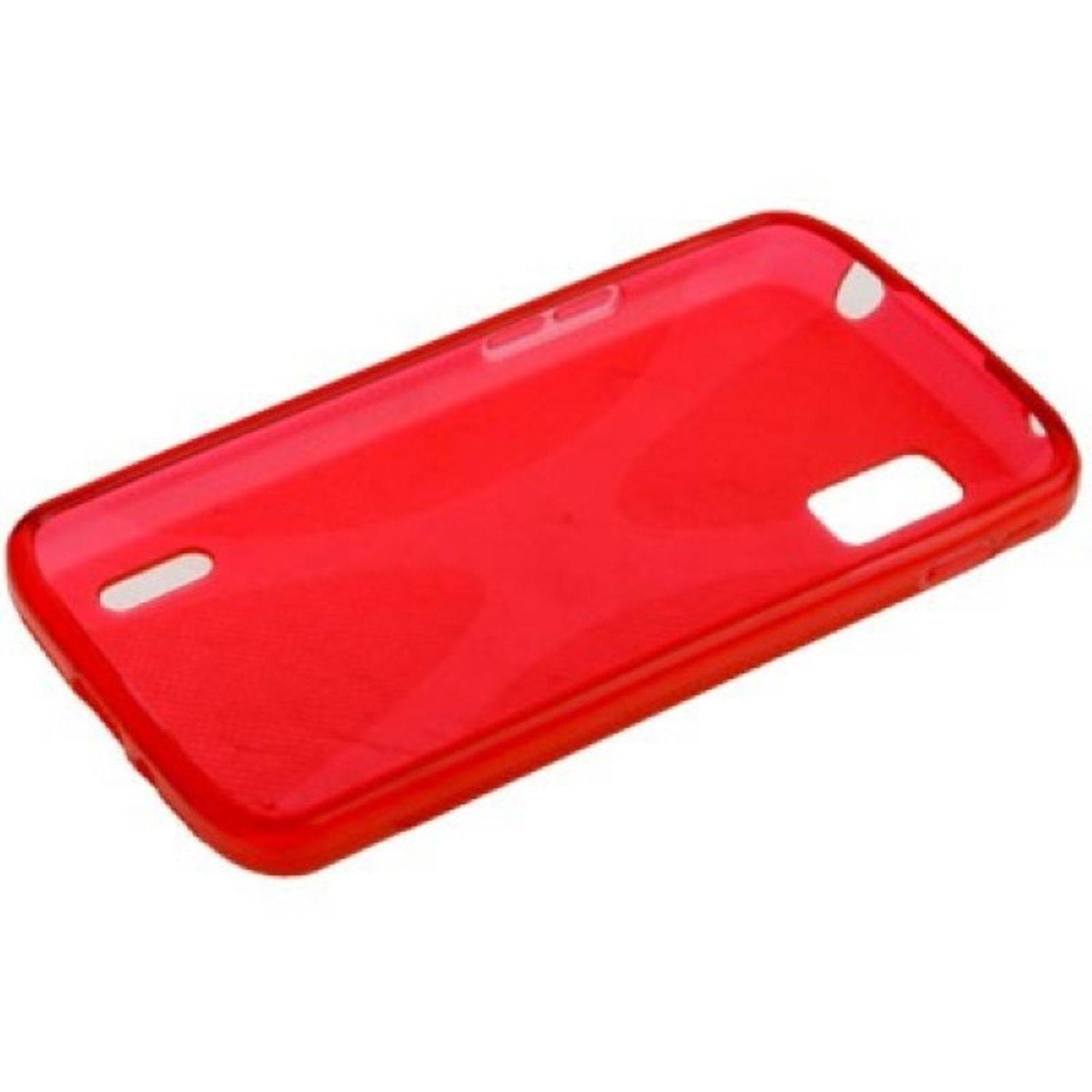 LG Nexus 4 Handyhülle Backcover Rot