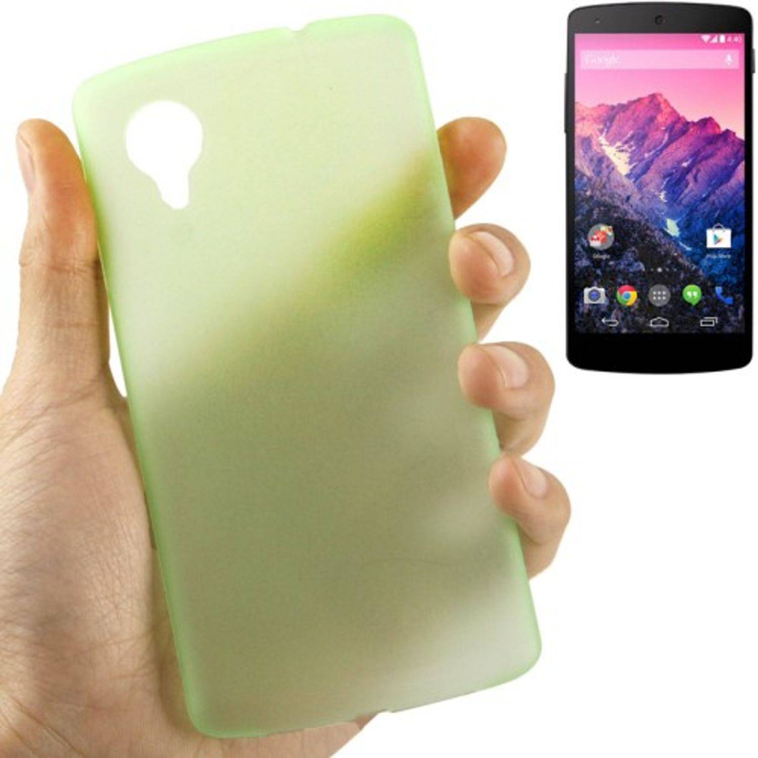 LG Nexus 5 Handyhülle Backcover Grün