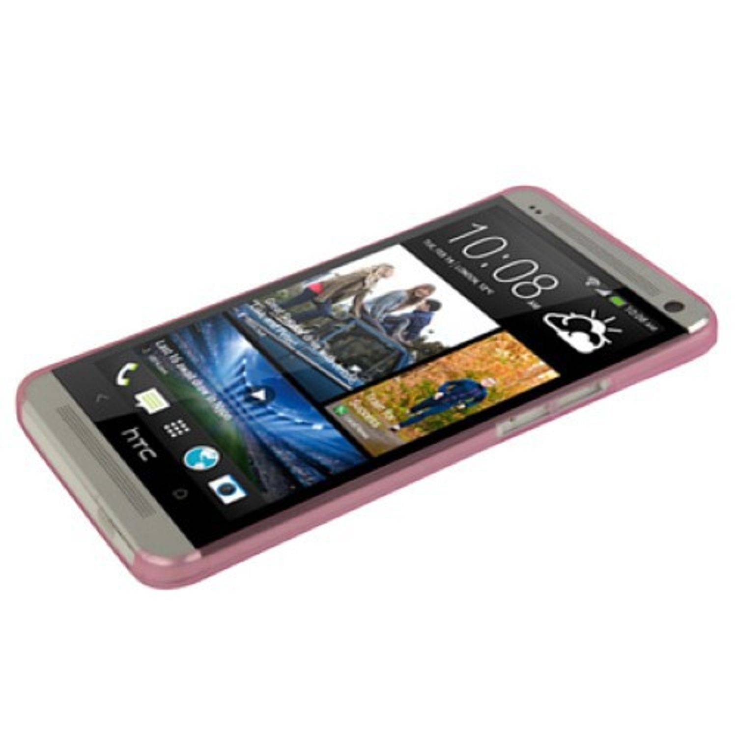 HTC One Handyhülle Backcover Rosa