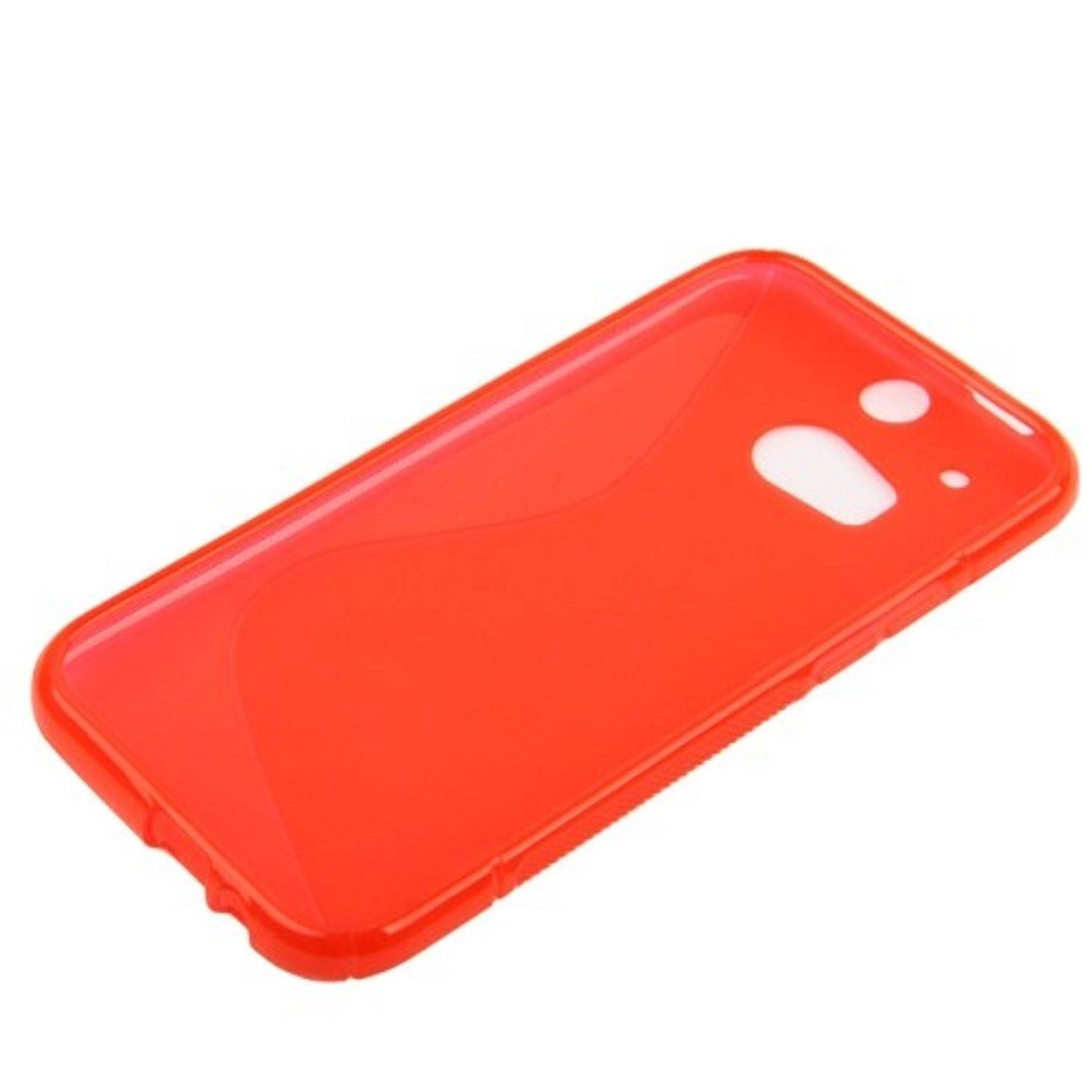 HTC One M8 Handyhülle Backcover Rot