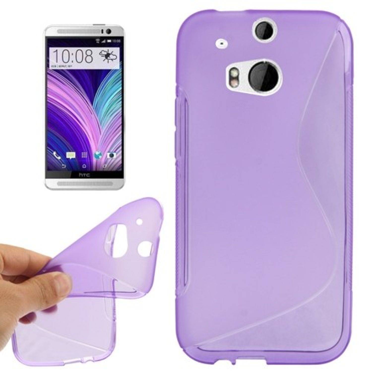 HTC One M8 Handyhülle Backcover Violett