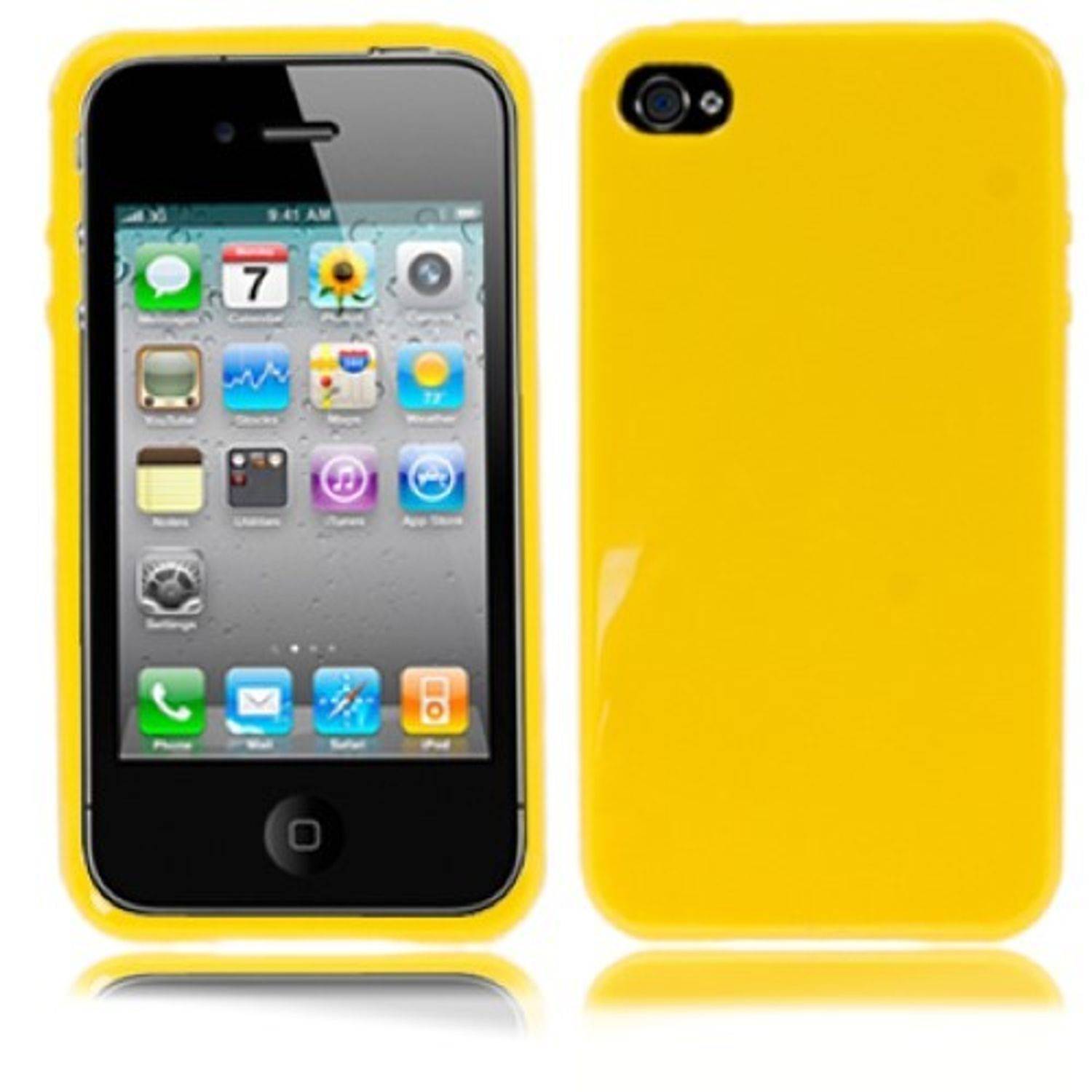 Apple iPhone 4 / 4s Handyhülle Backcover Gelb