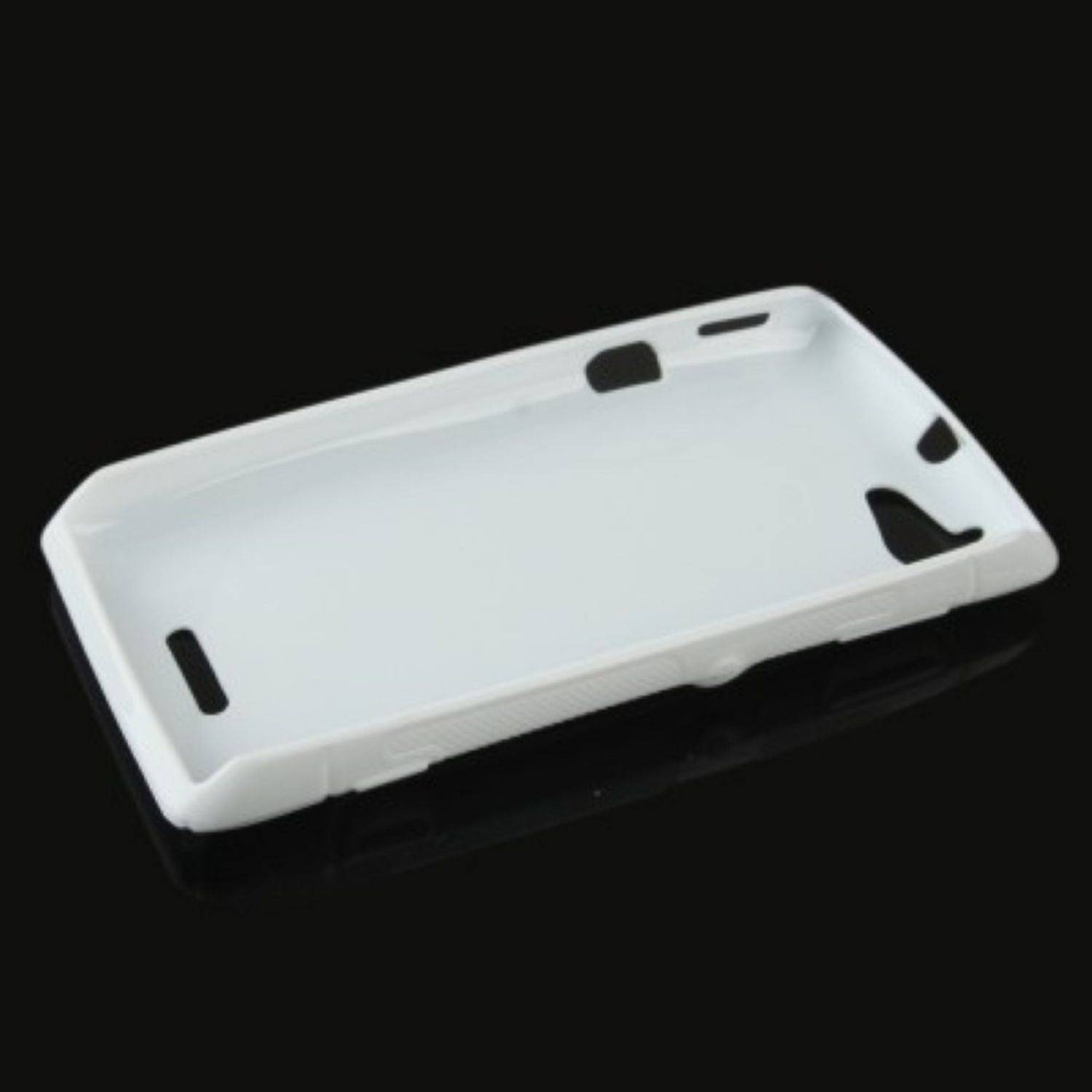 Sony Xperia L S36h Handyhülle Backcover Weiß