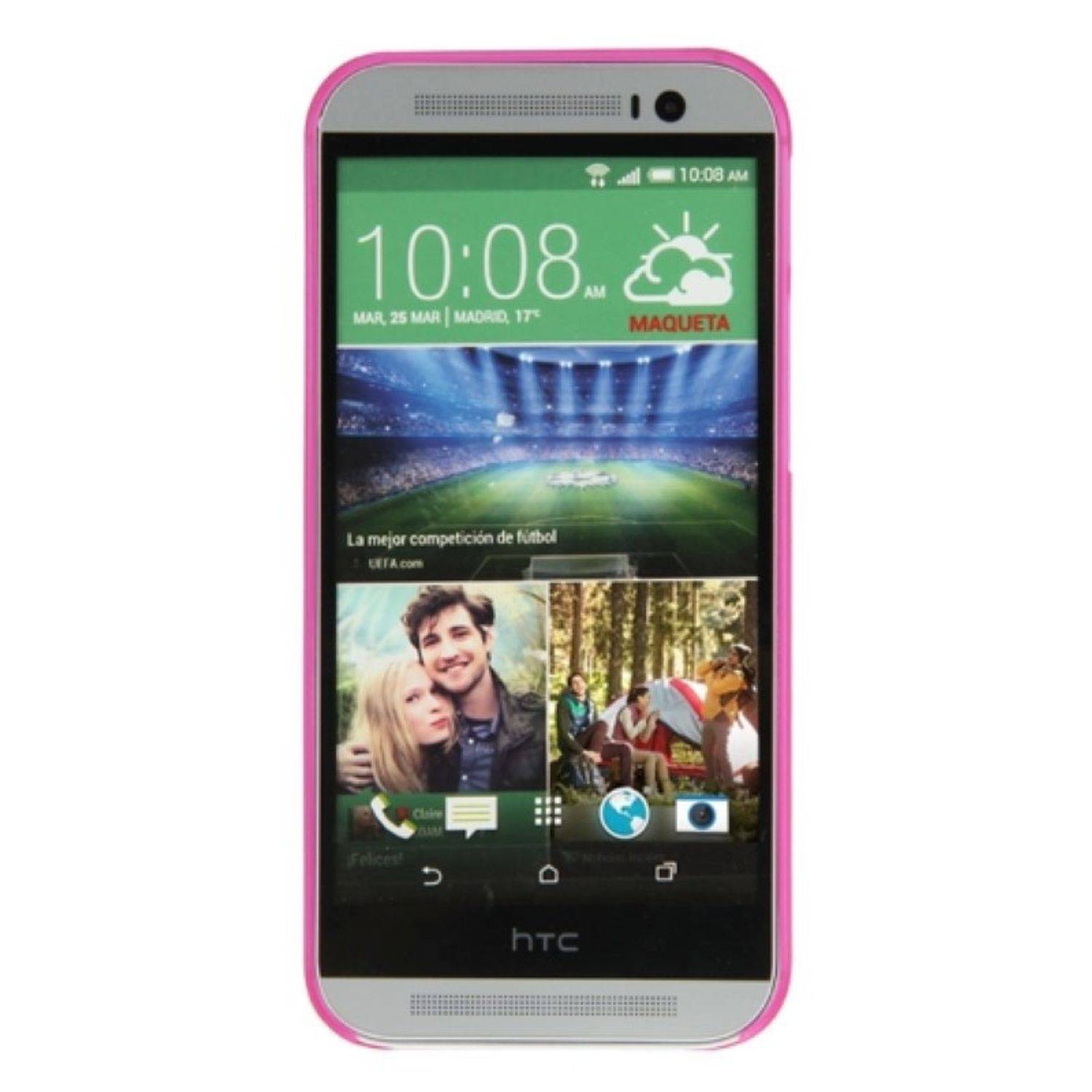 HTC One M8 Handyhülle Backcover Rosa