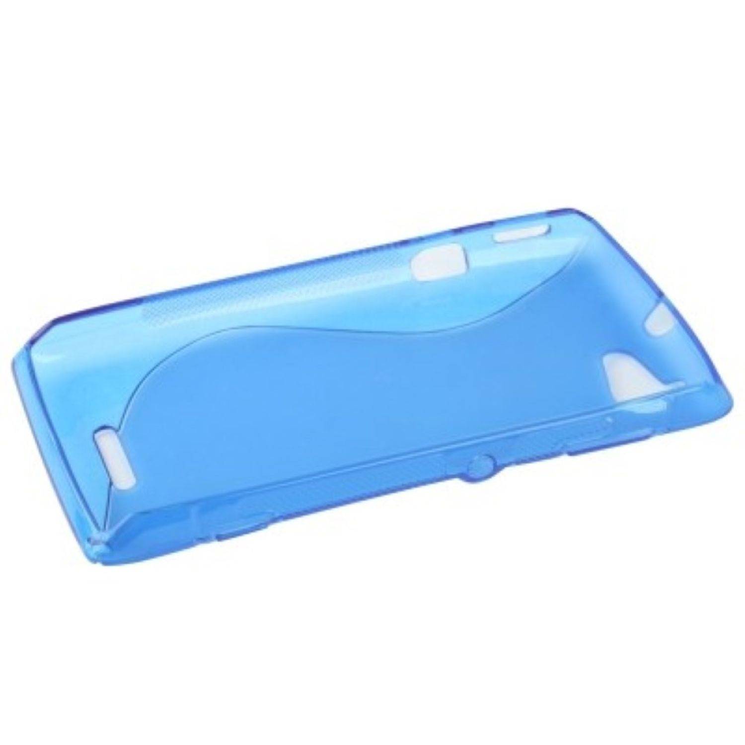 Sony Xperia L S36h Handyhülle Backcover Blau